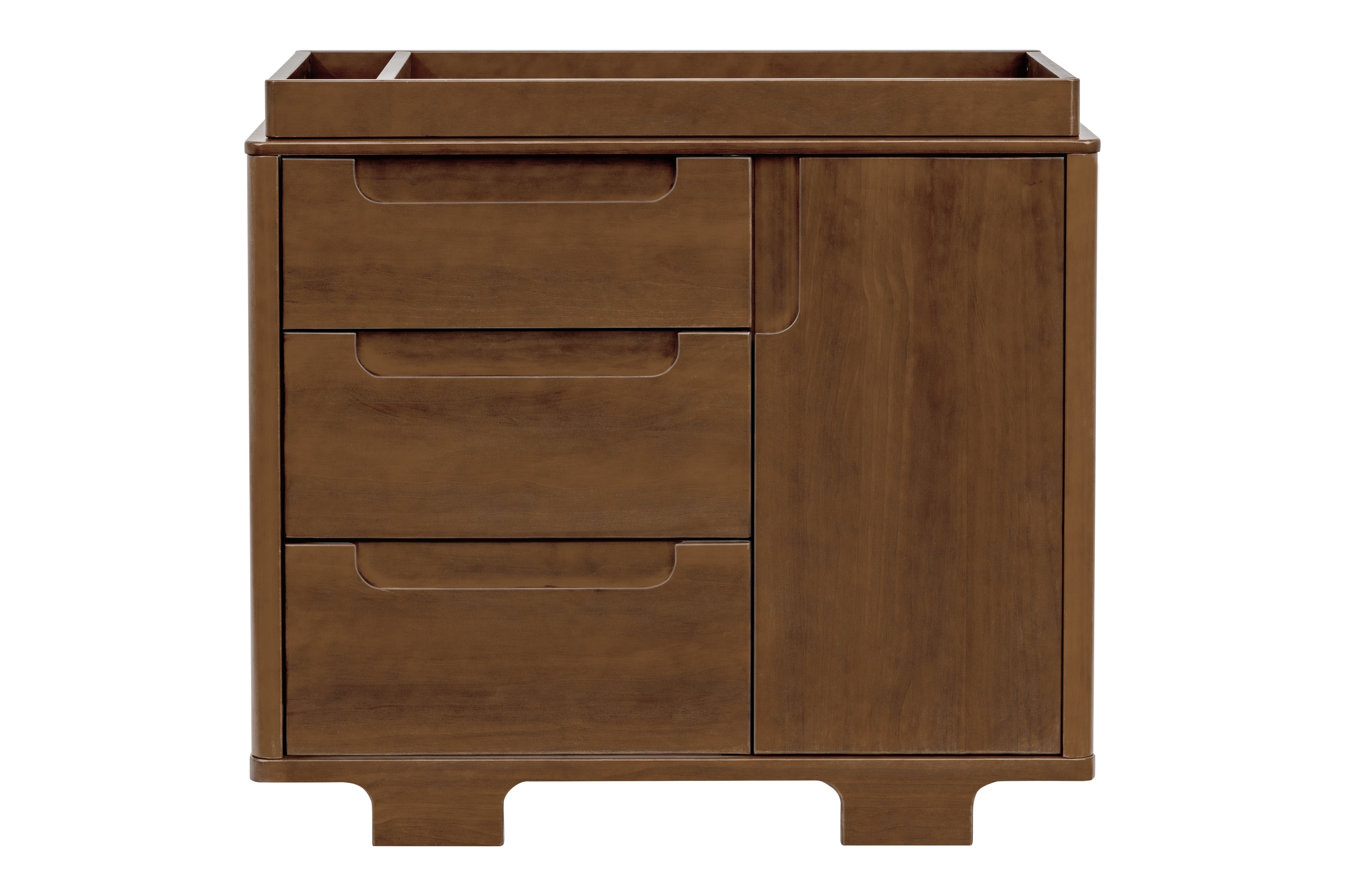 Babyletto Yuzu 3-Drawer Dresser Walnut#color_walnut