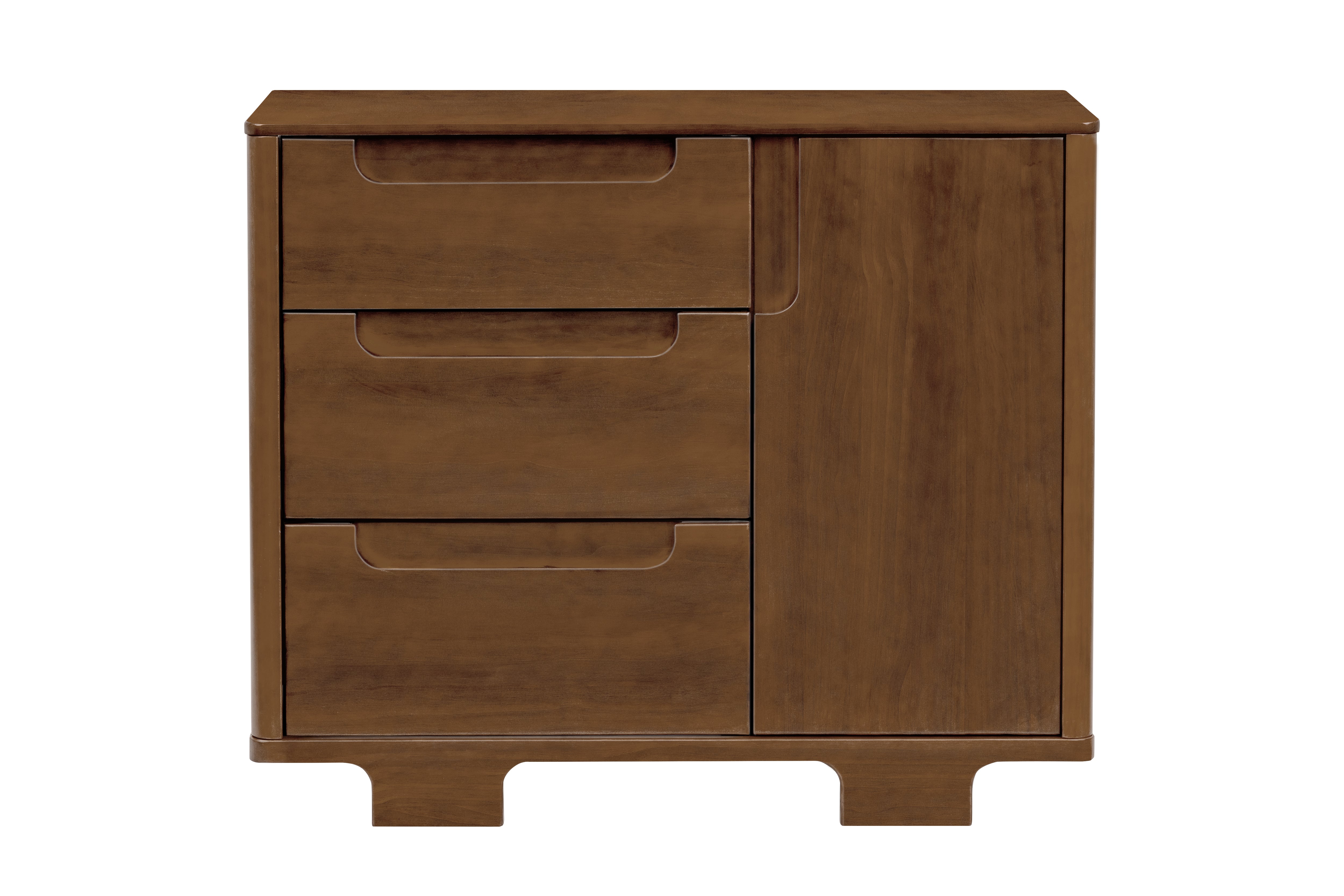 Babyletto Yuzu 3-Drawer Dresser Walnut#color_walnut