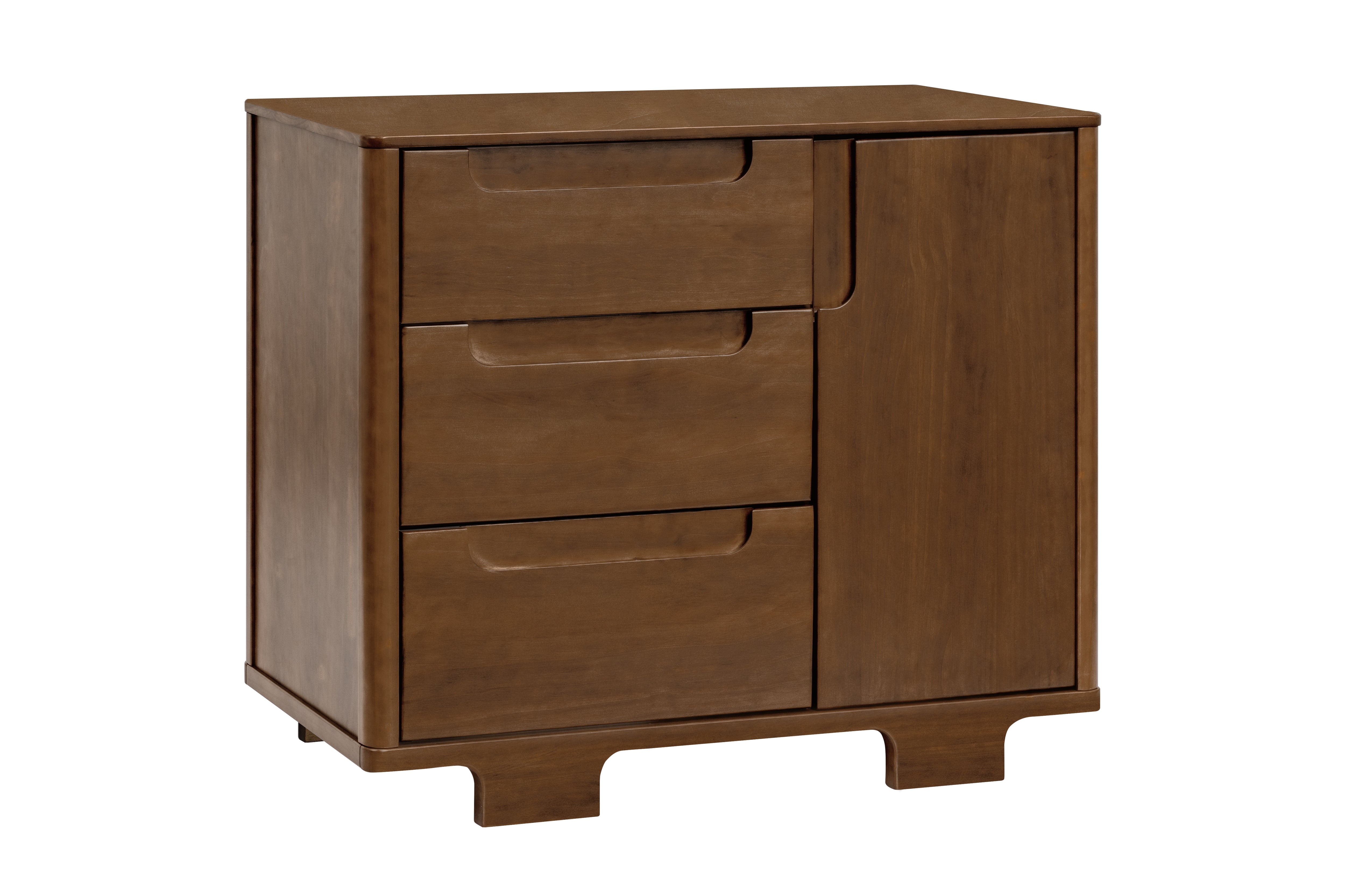 Babyletto Yuzu 3-Drawer Dresser Walnut#color_walnut