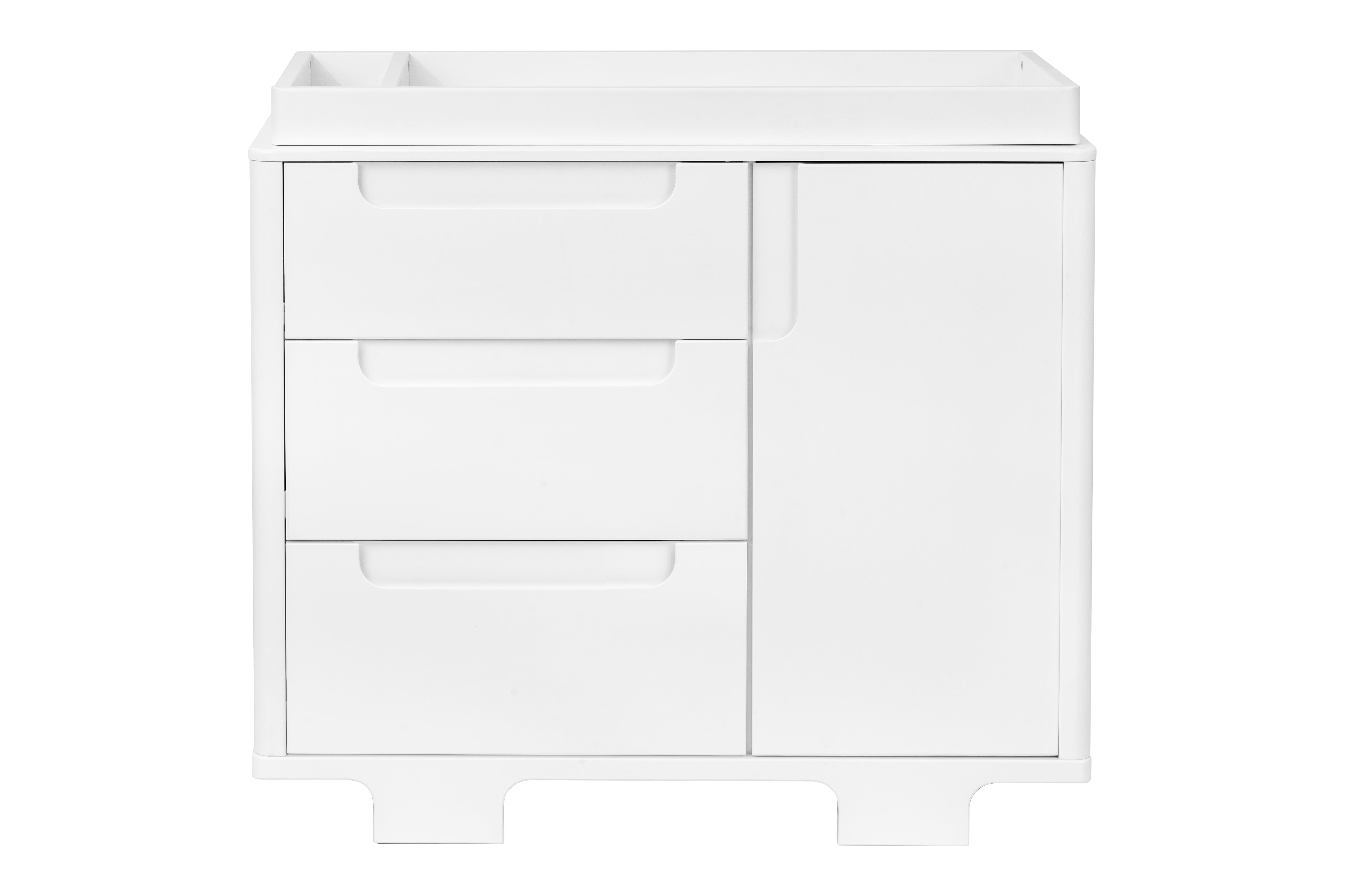 Babyletto Yuzu 3-Drawer Dresser White#color_white