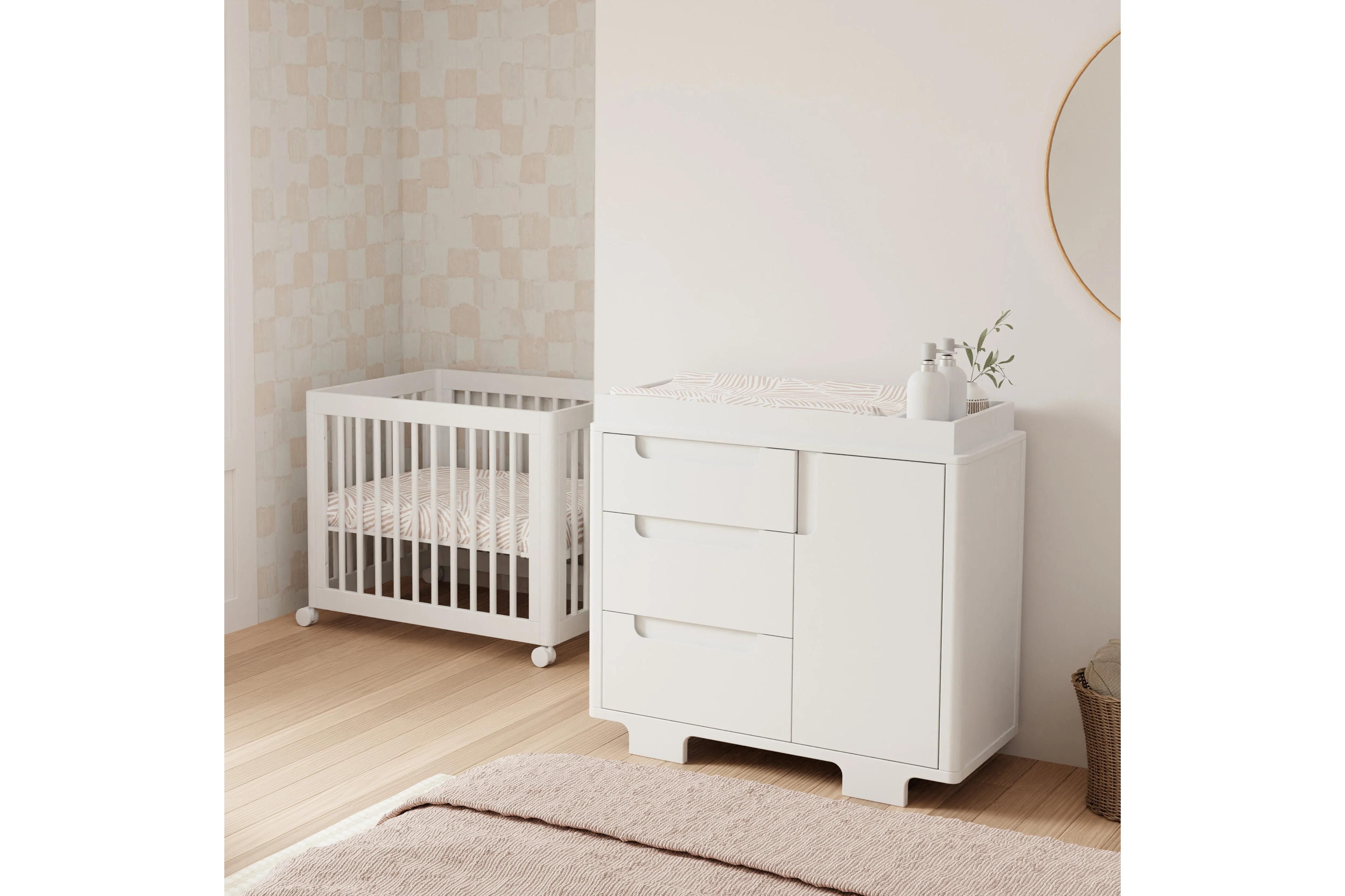 Babyletto Yuzu 3-Drawer Dresser White#color_white