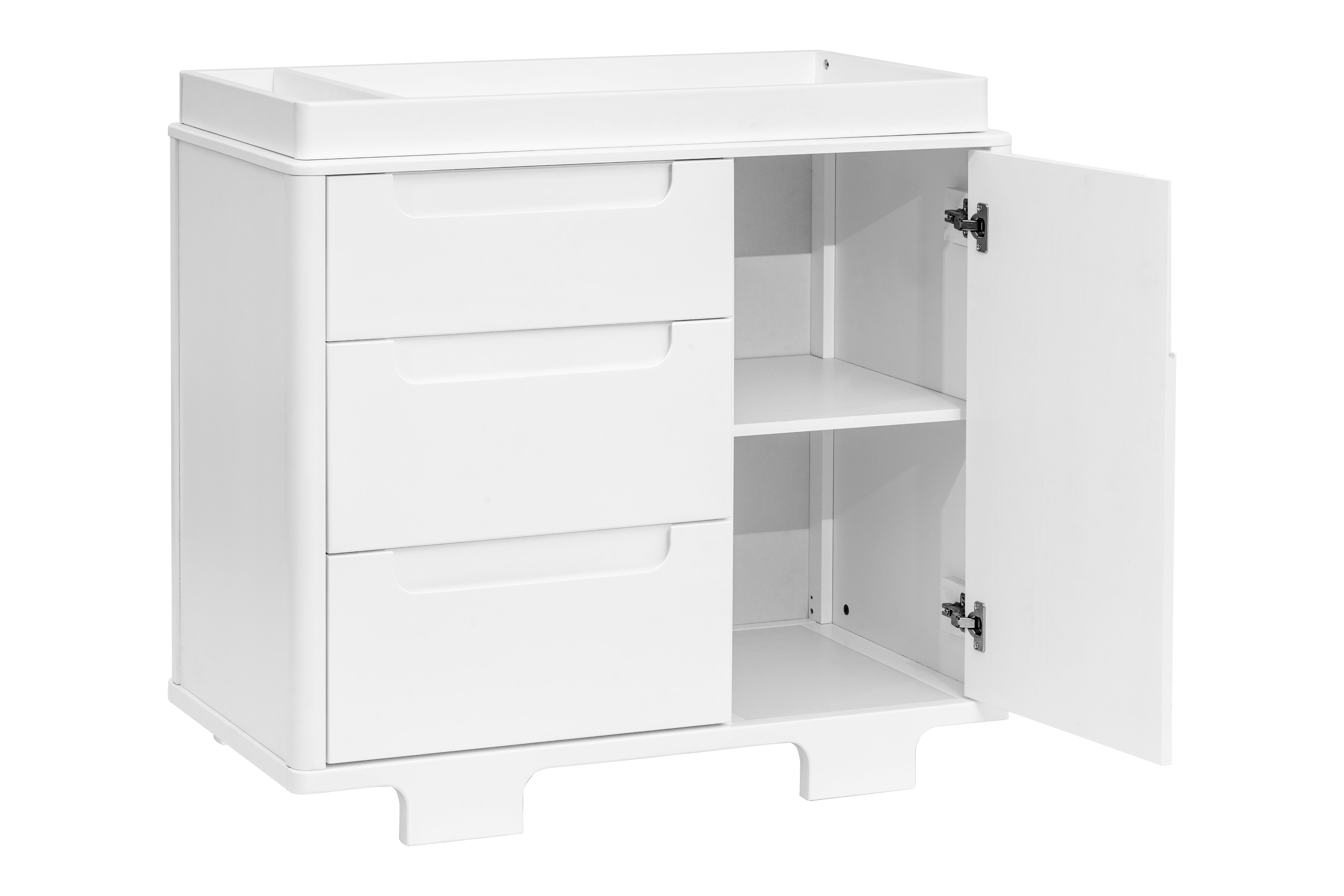 Babyletto Yuzu 3-Drawer Dresser White#color_white