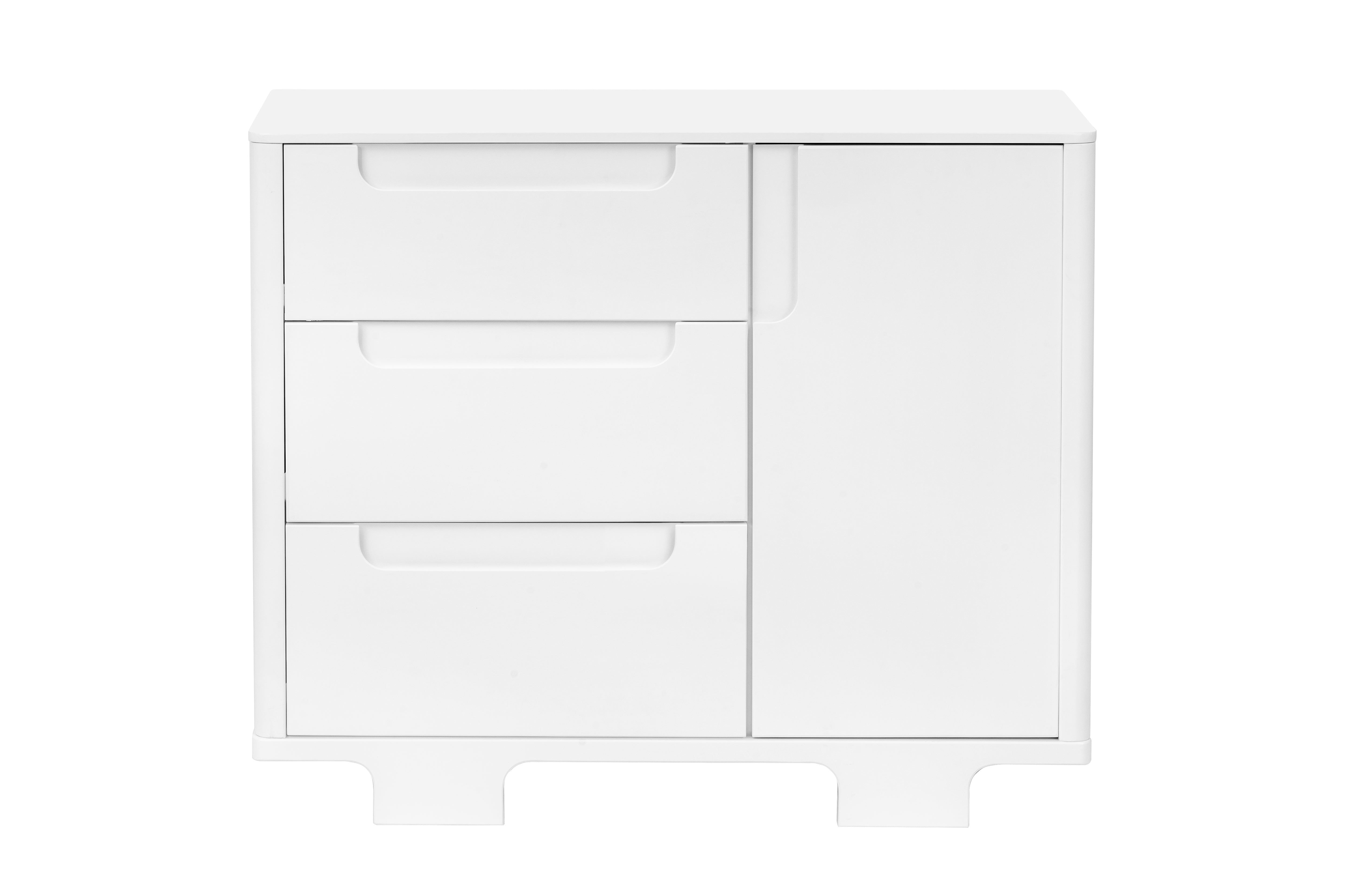 Babyletto Yuzu 3-Drawer Dresser White#color_white