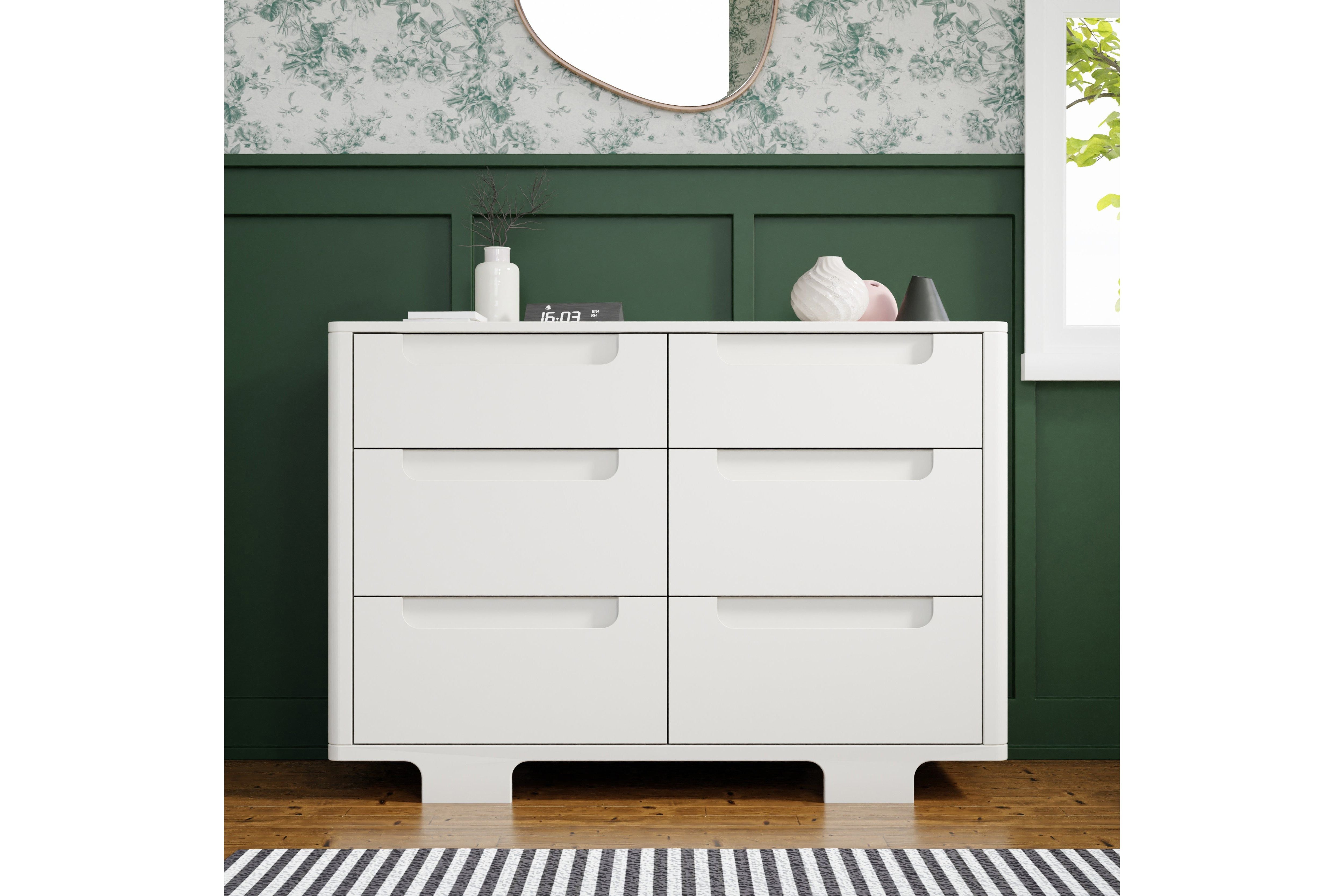 Babyletto Yuzu 6-Drawer Dresser White#color_white