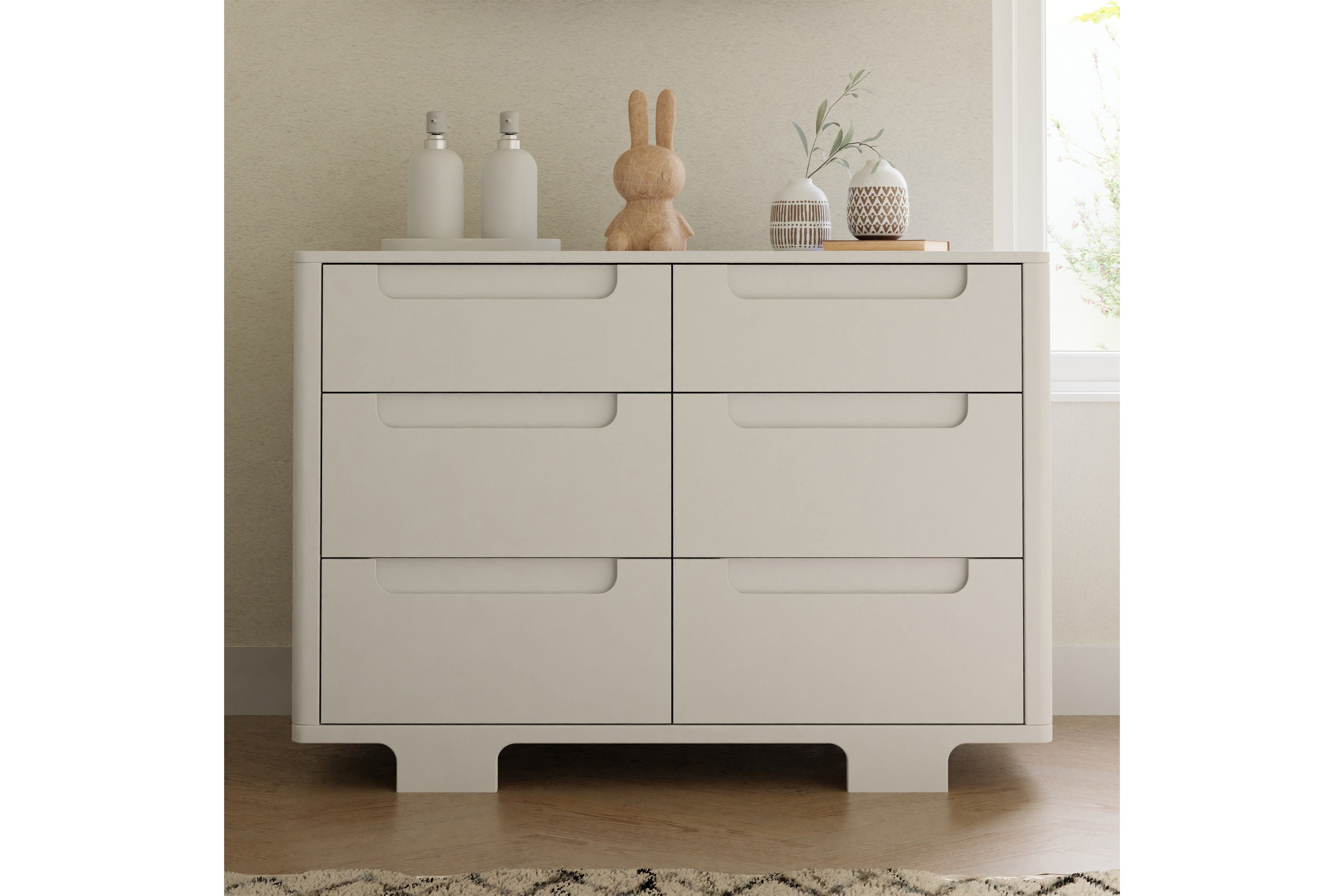 Babyletto Yuzu 6-Drawer Dresser White#color_white