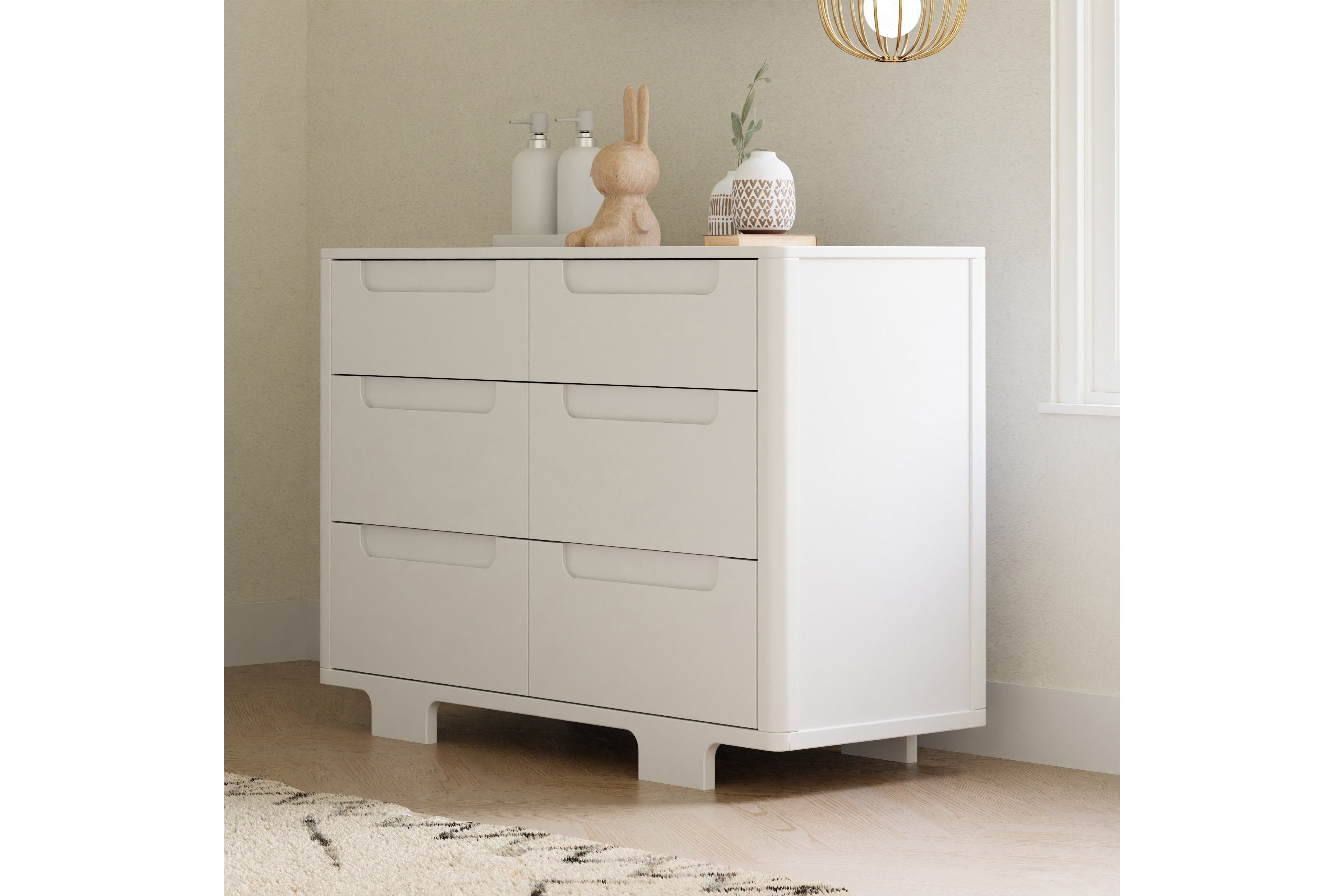 Babyletto Yuzu 6-Drawer Dresser White#color_white