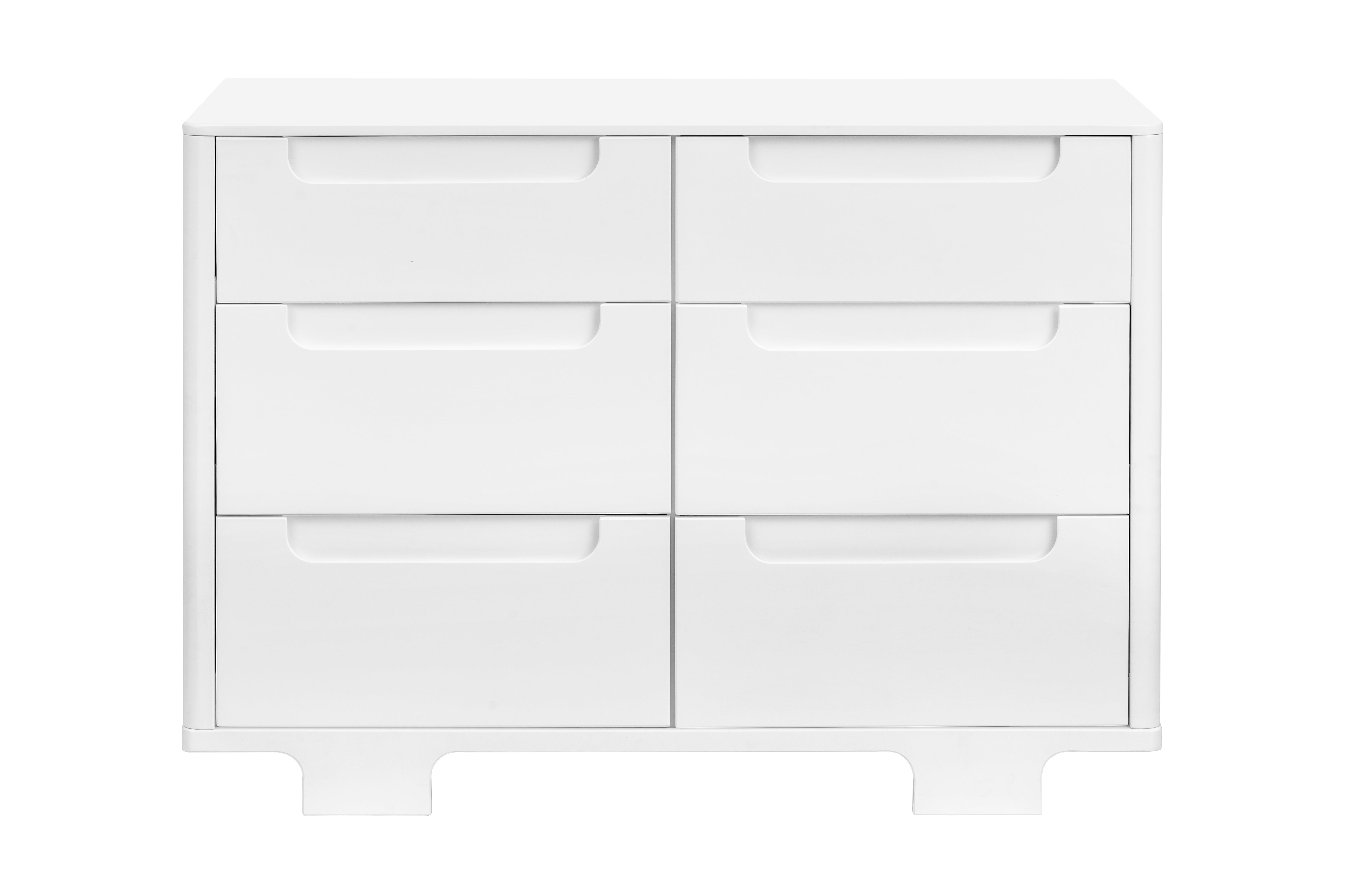Babyletto Yuzu 6-Drawer Dresser White#color_white