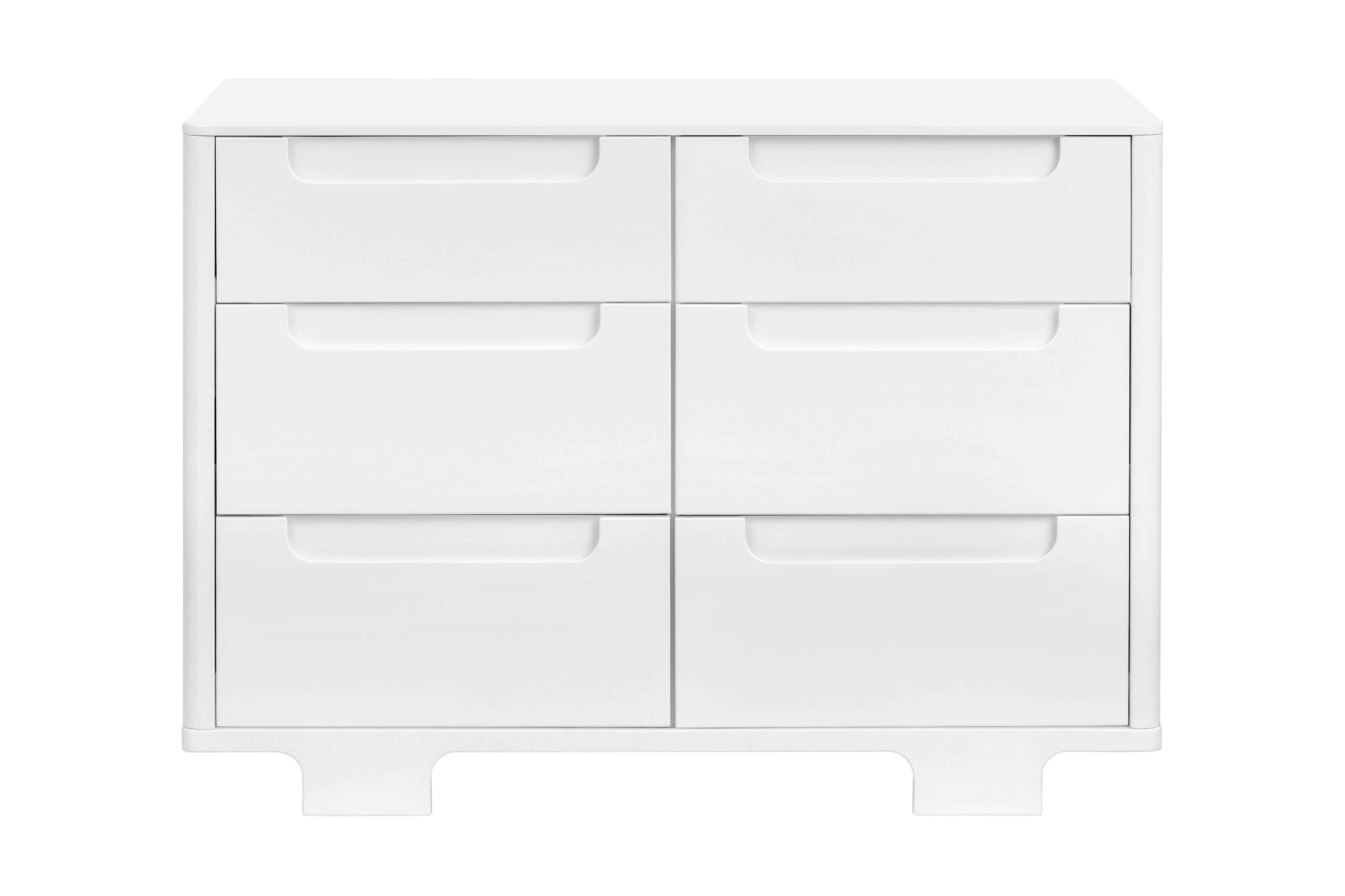 Babyletto Yuzu 6-Drawer Dresser White#color_white