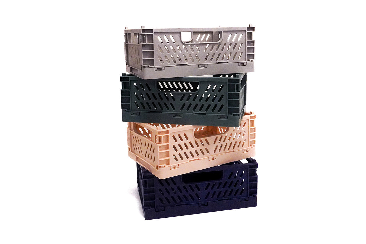 stacked foldable collapsible hatchling ez crates small