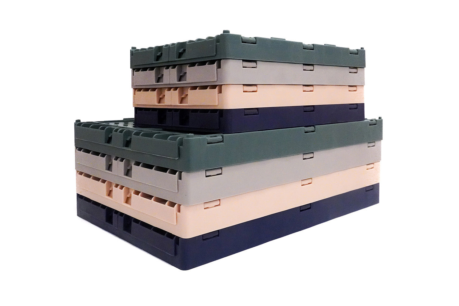 collapsed hatchling ez crates in all colour and sizes