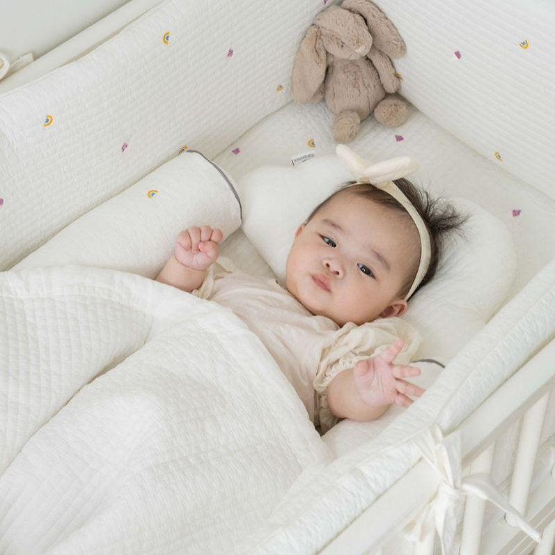 Little kBaby Premium Cotton Bedding Set - White