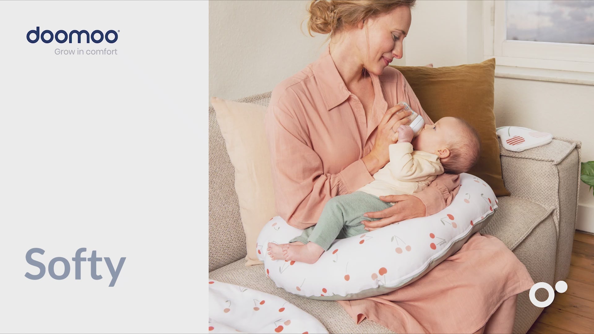 doomoo softy 2-in-1 multi-functional pillow for nursing and lounging