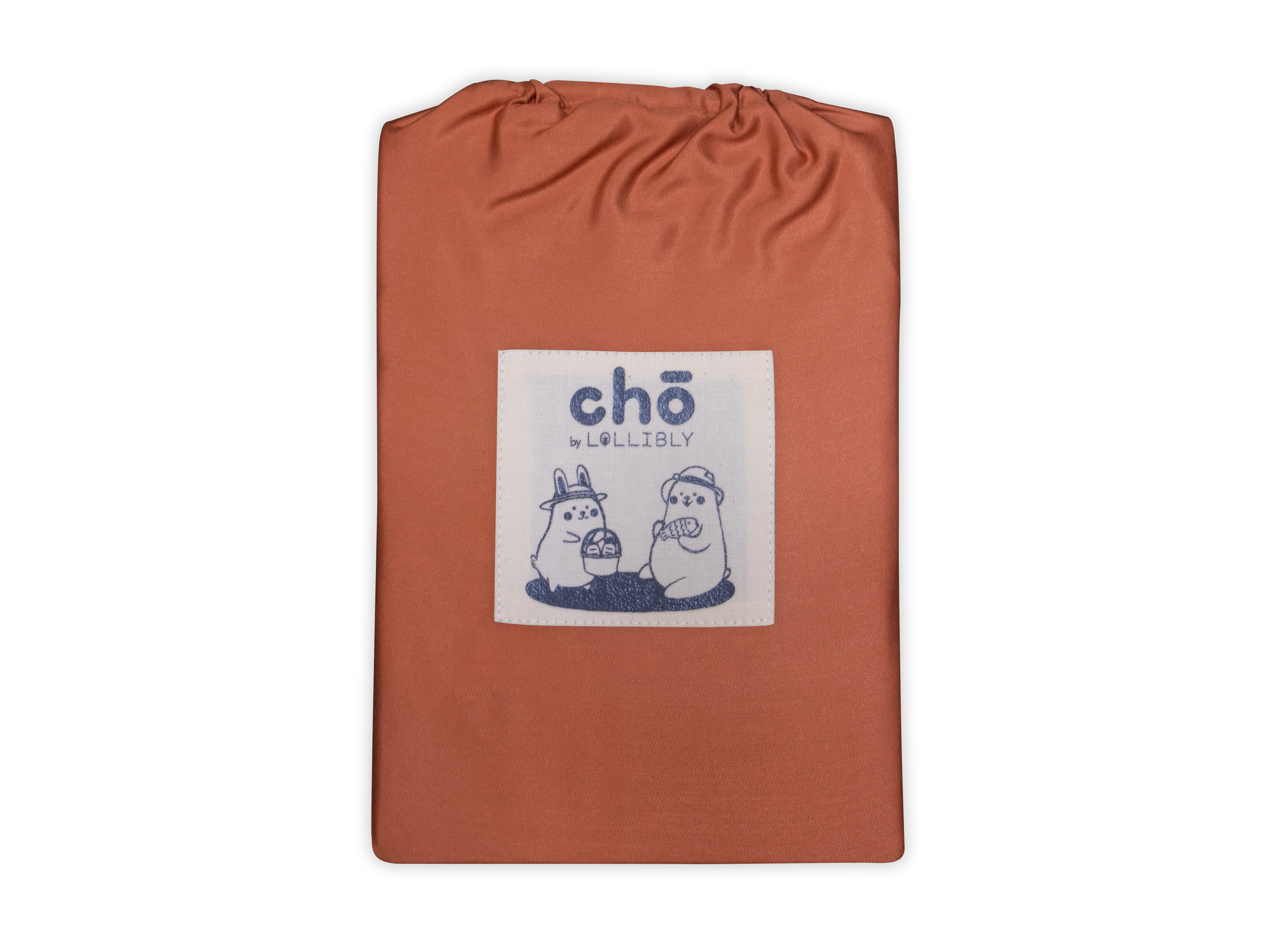 Apricot cho crib and cot sheet in packaging