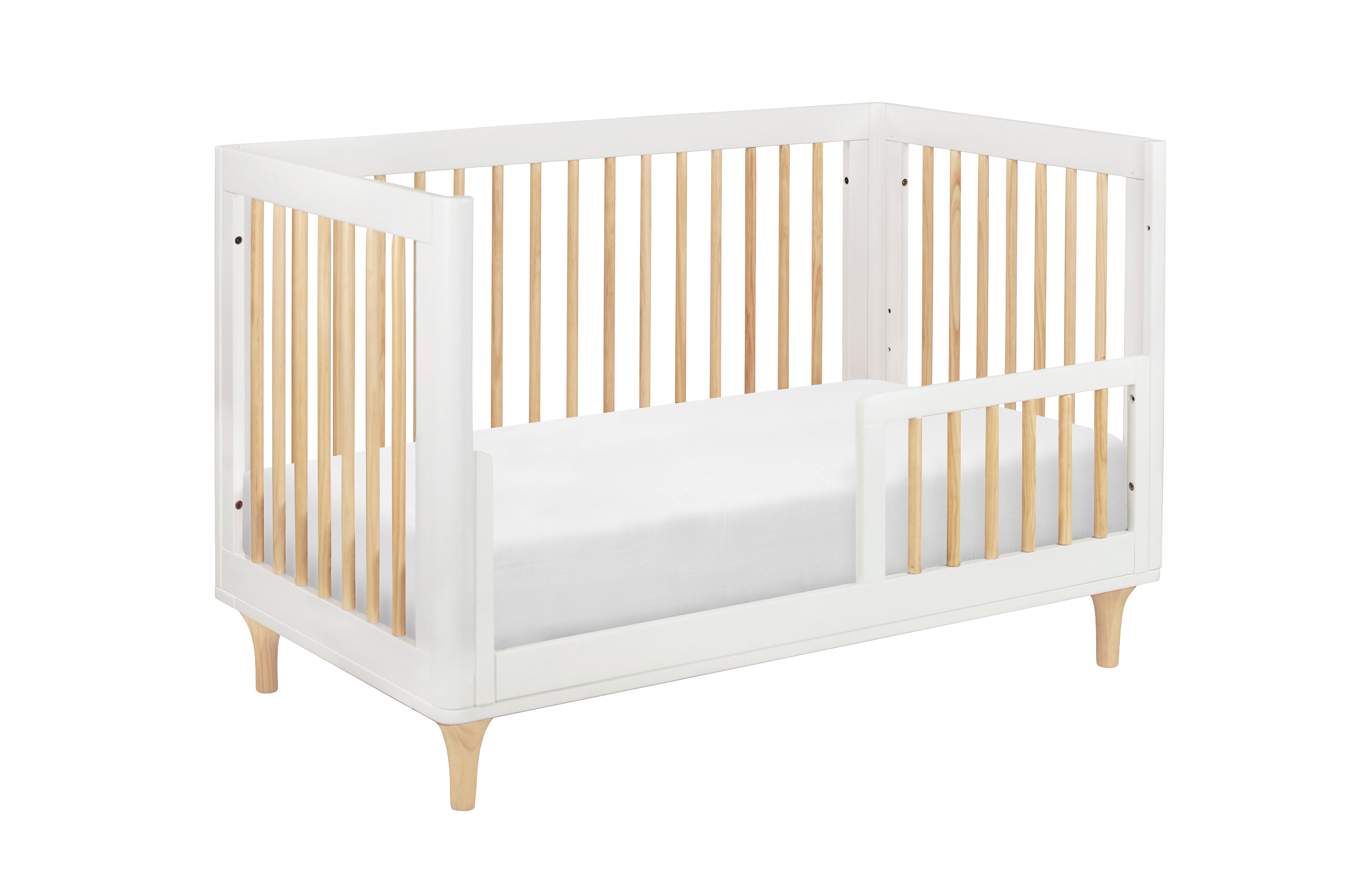 Babyletto Lolly Crib White Natural#color_white-and-natural