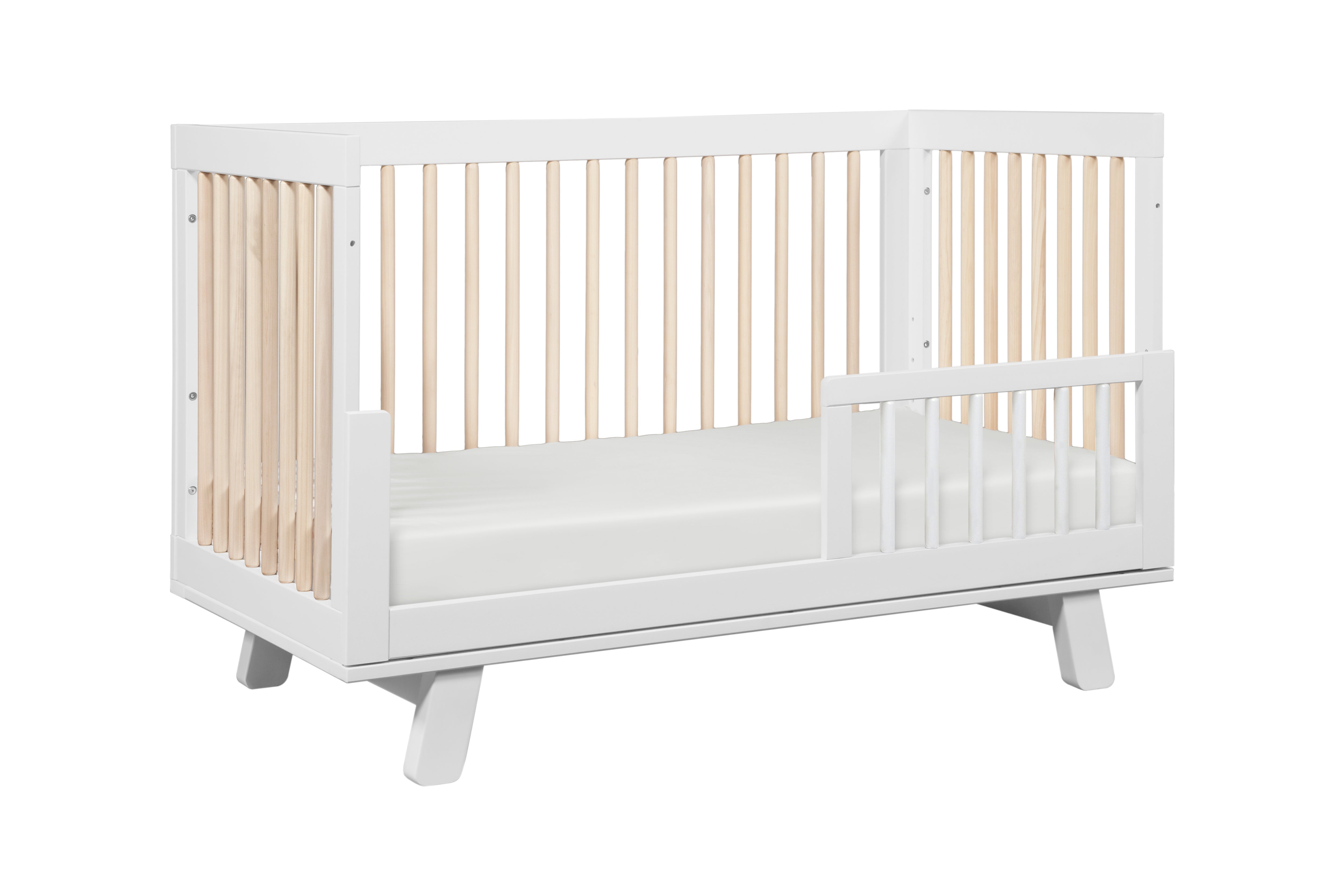 babyletto hudson crib white washed#color_white-and-washed