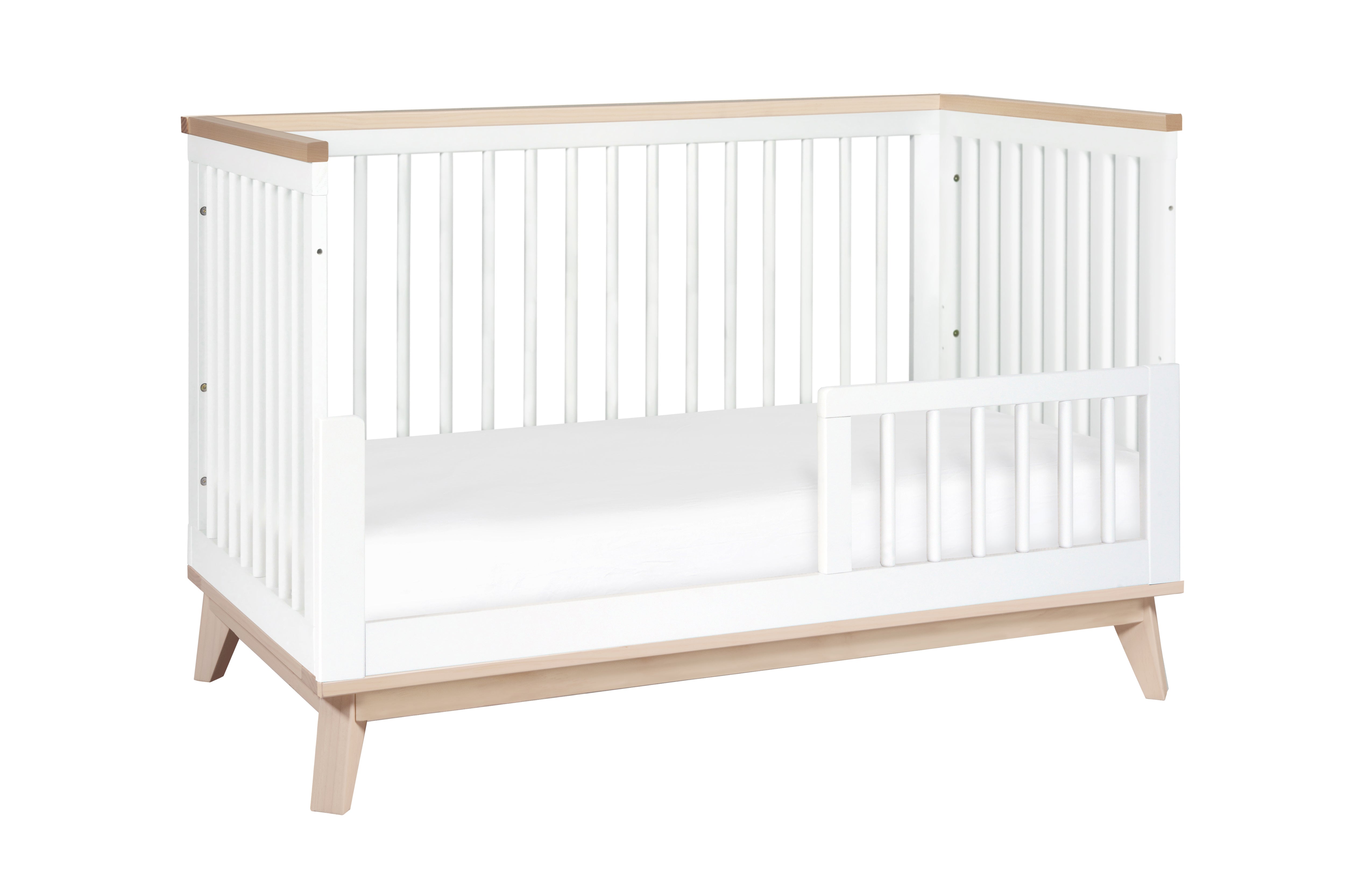 Babyletto Scoot Crib White Washed#color_white-and-washed
