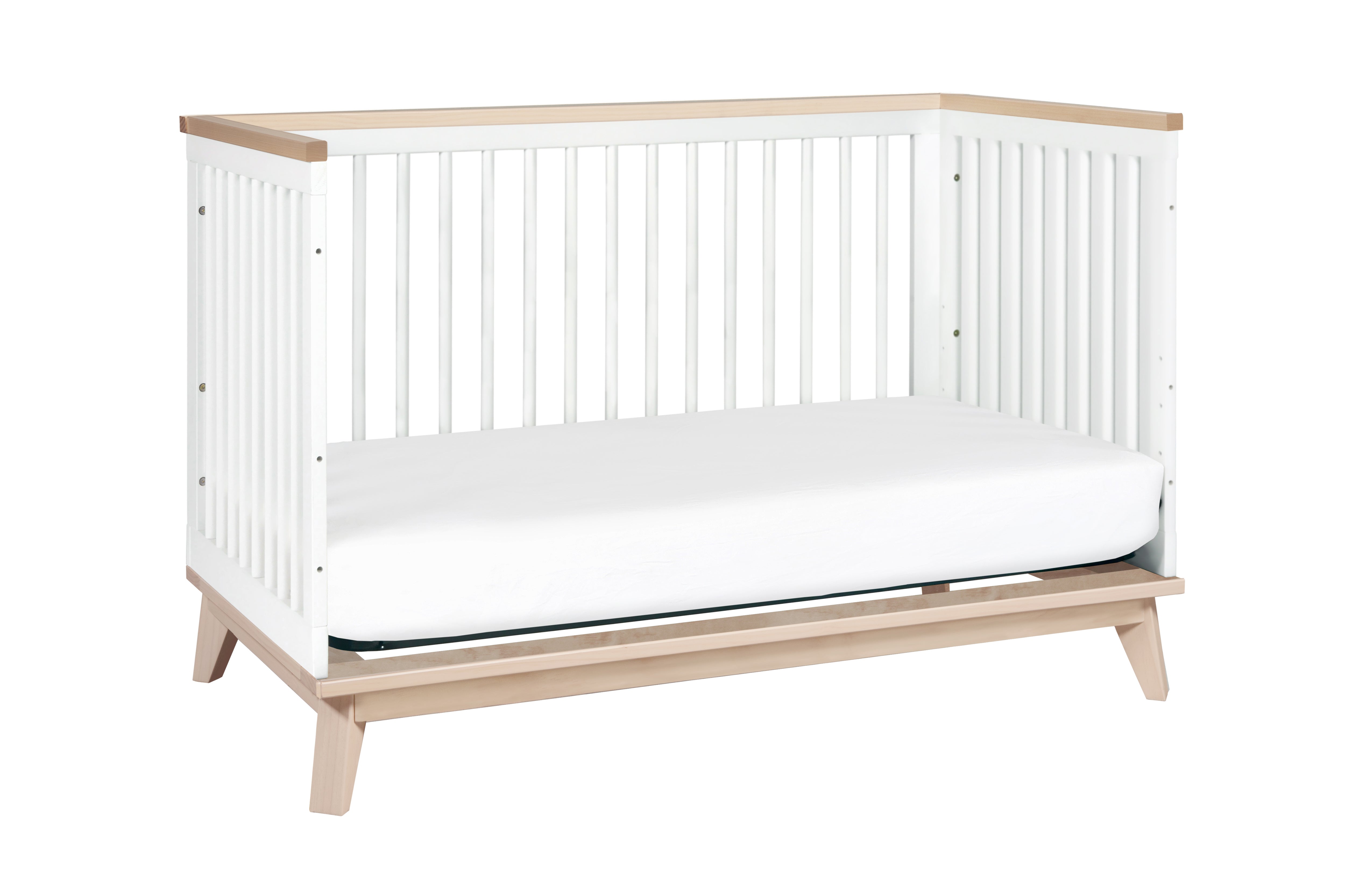 Babyletto Scoot Crib White Washed#color_white-and-washed