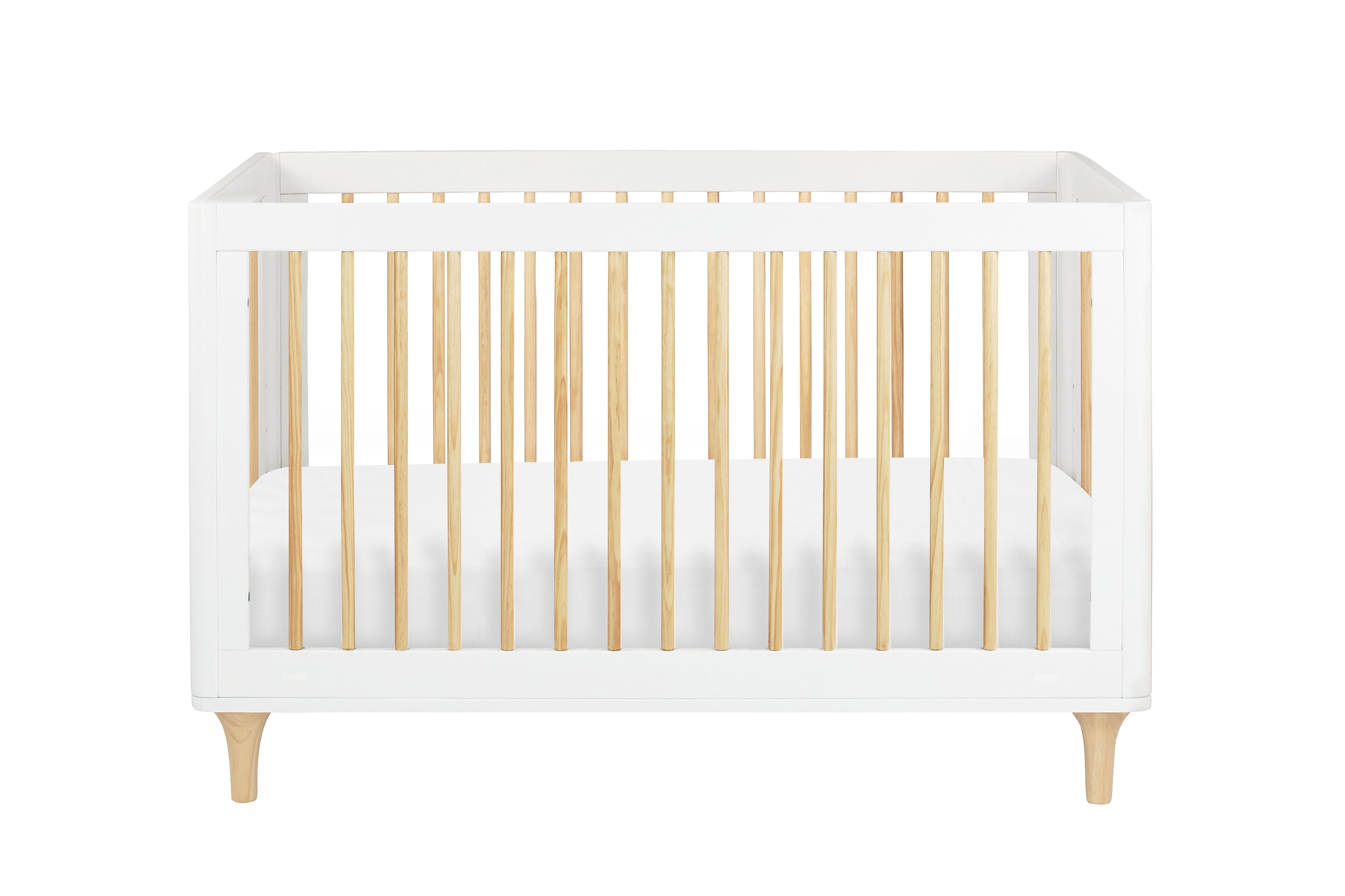 Babyletto Lolly Crib White Natural#color_white-and-natural