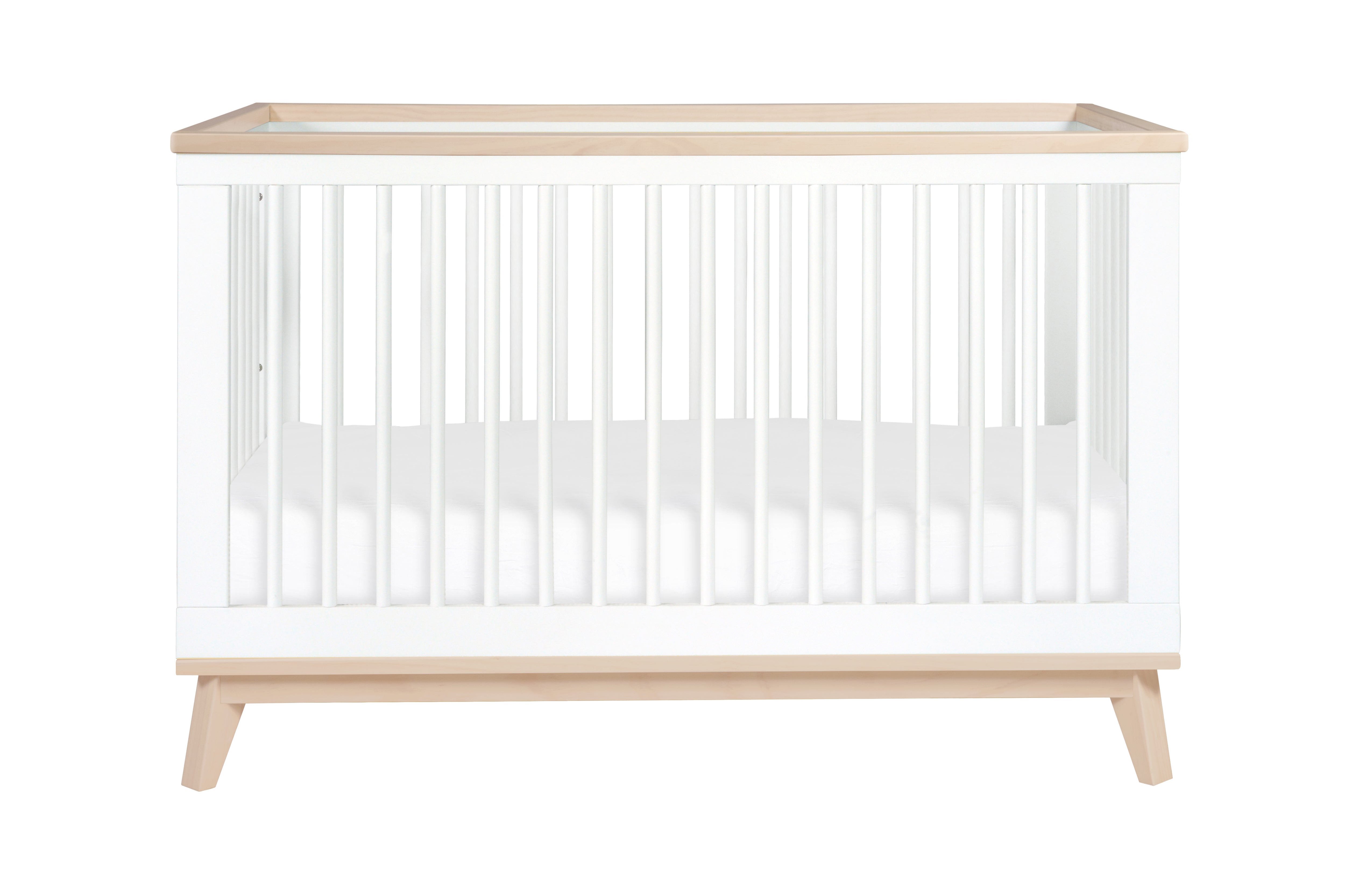 Babyletto Scoot Crib White Washed#color_white-and-washed