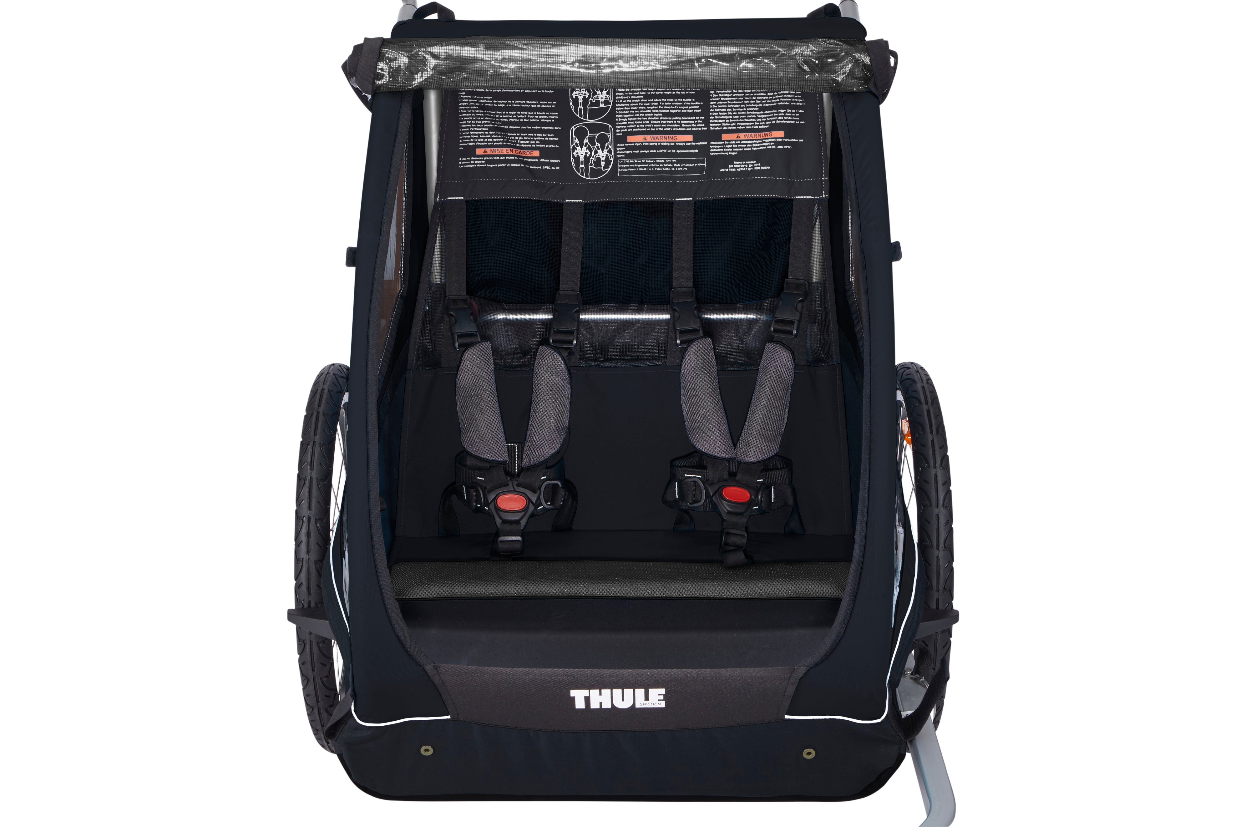 Thule bike trailer coaster XT with 5 point safety harness black