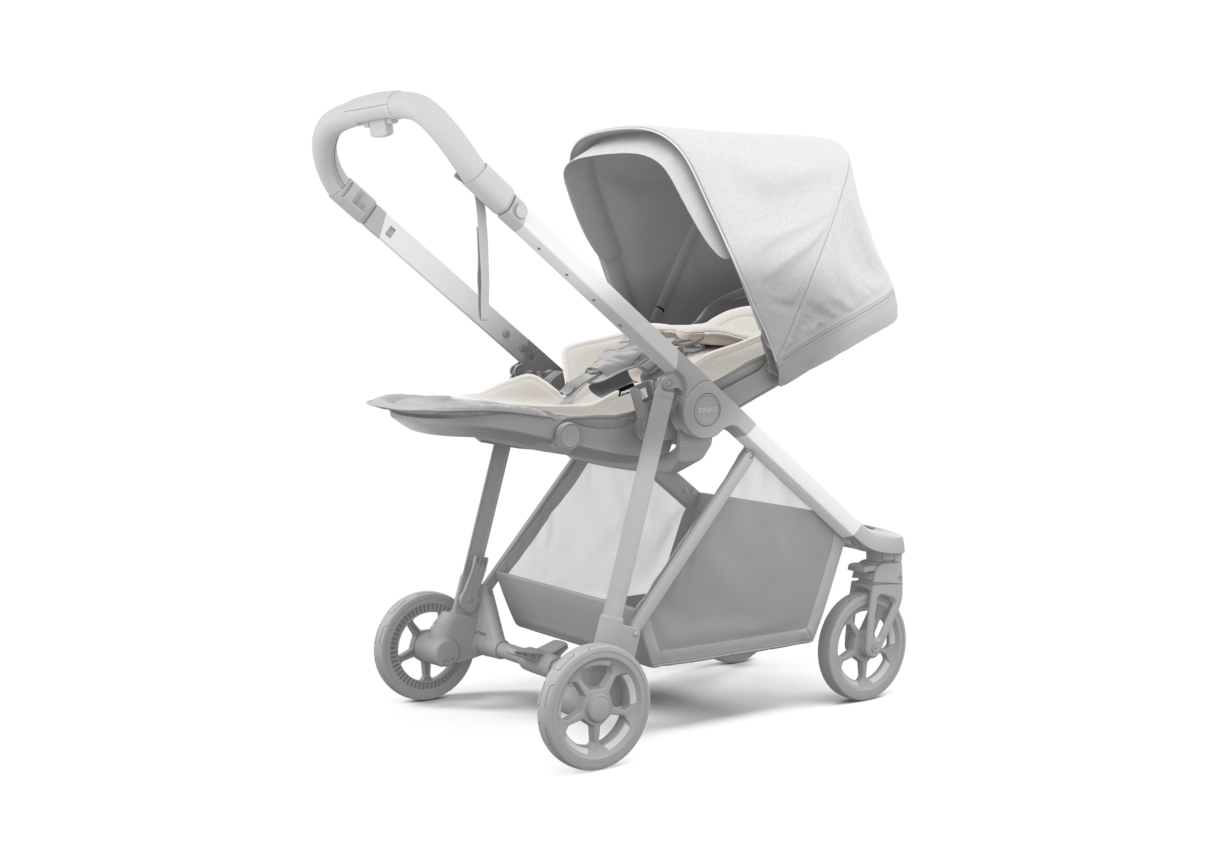 Thule Newborn Inlay Soft Grey in Thule Shine Stroller
