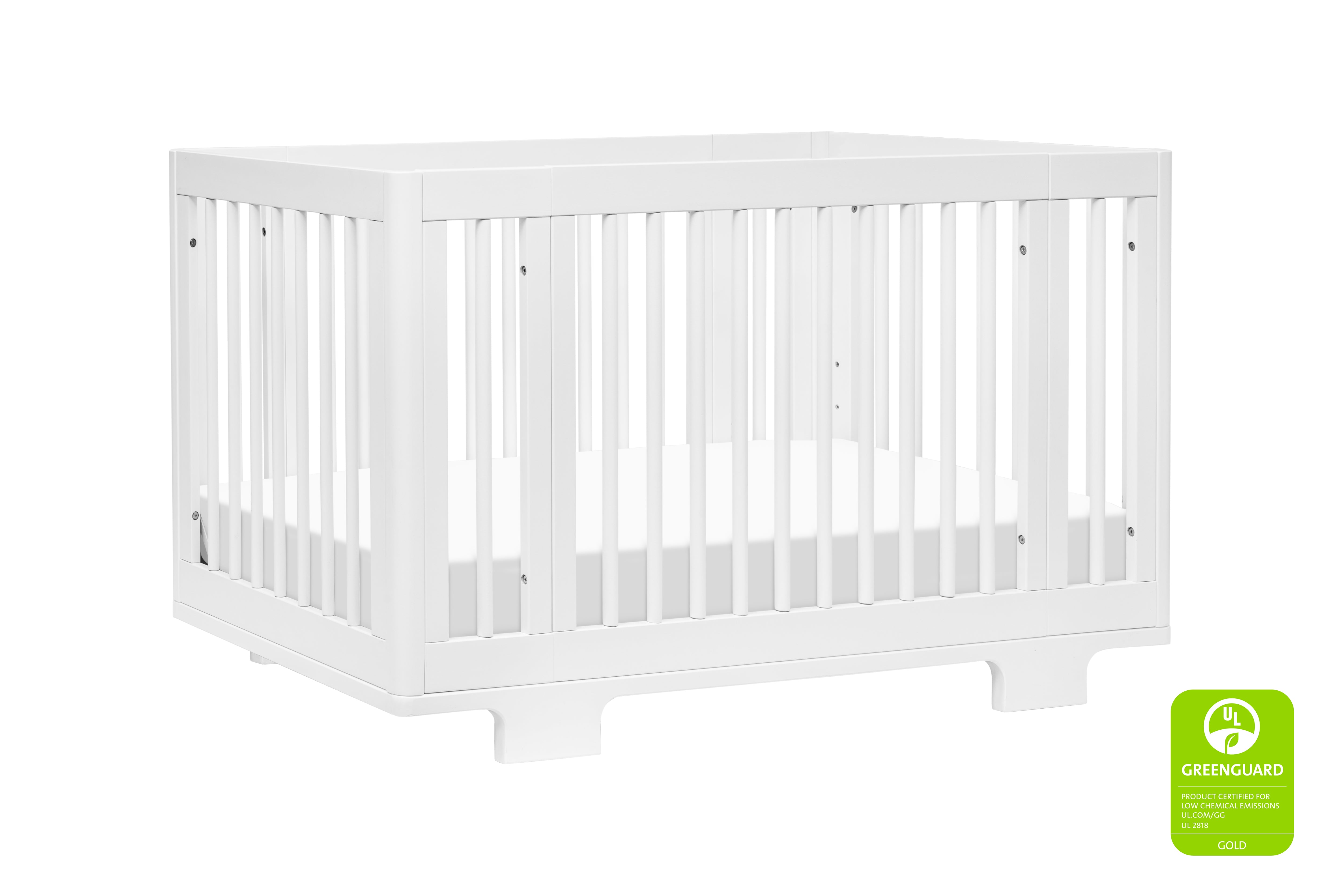 Babyletto Yuzu 8-in-1 Convertible Crib White#color_white