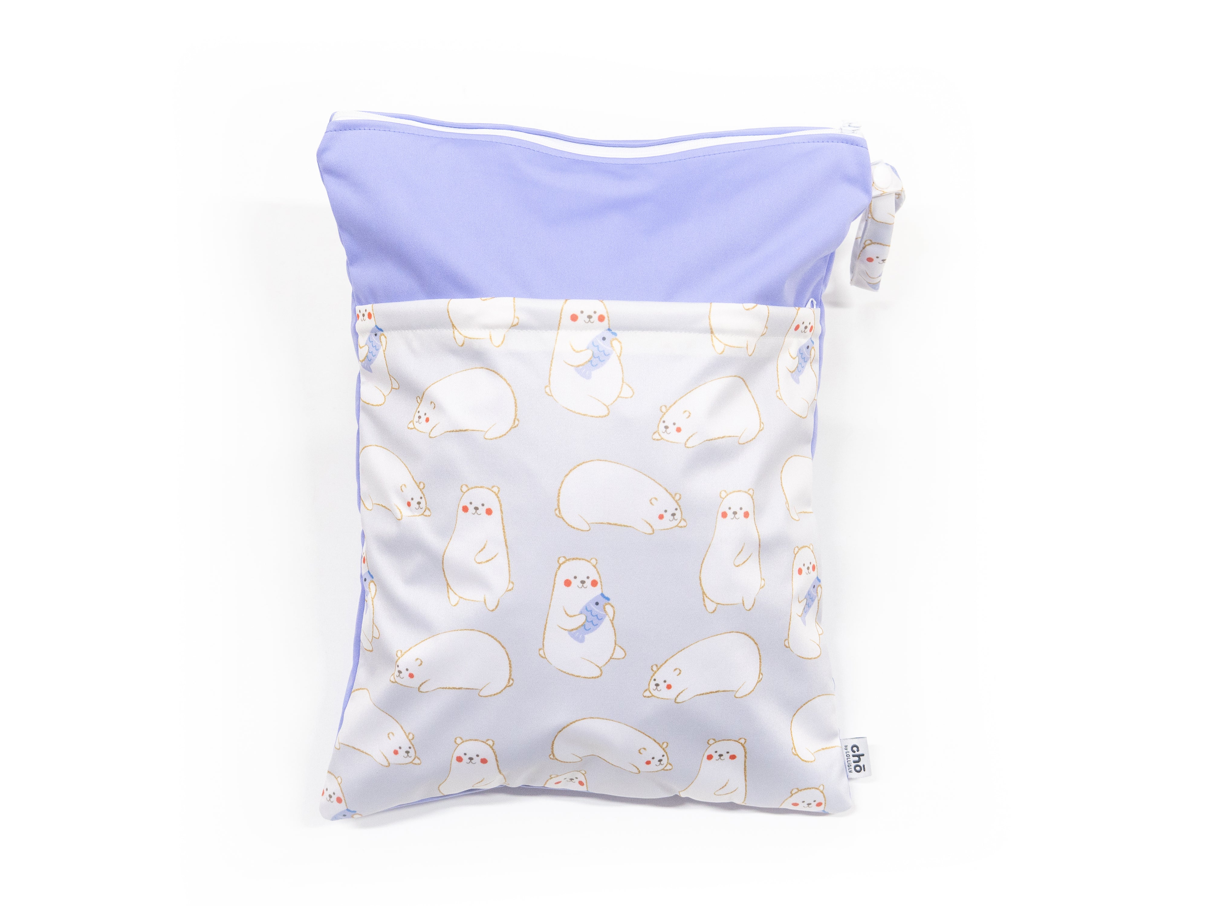 maru bear waterproof diaper wet bag frost