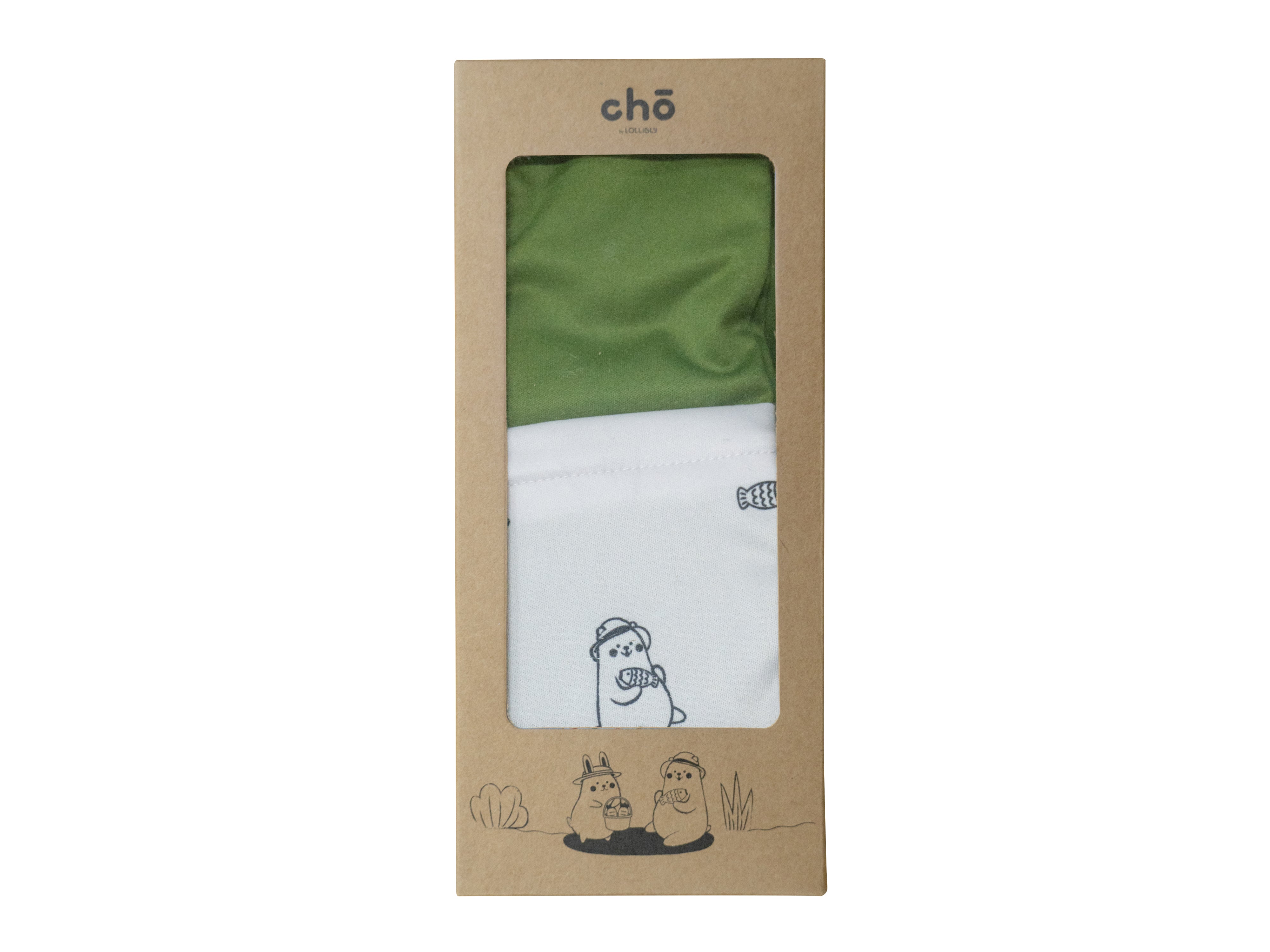 maru bear olive waterproof diaper wet bag in brown packaging