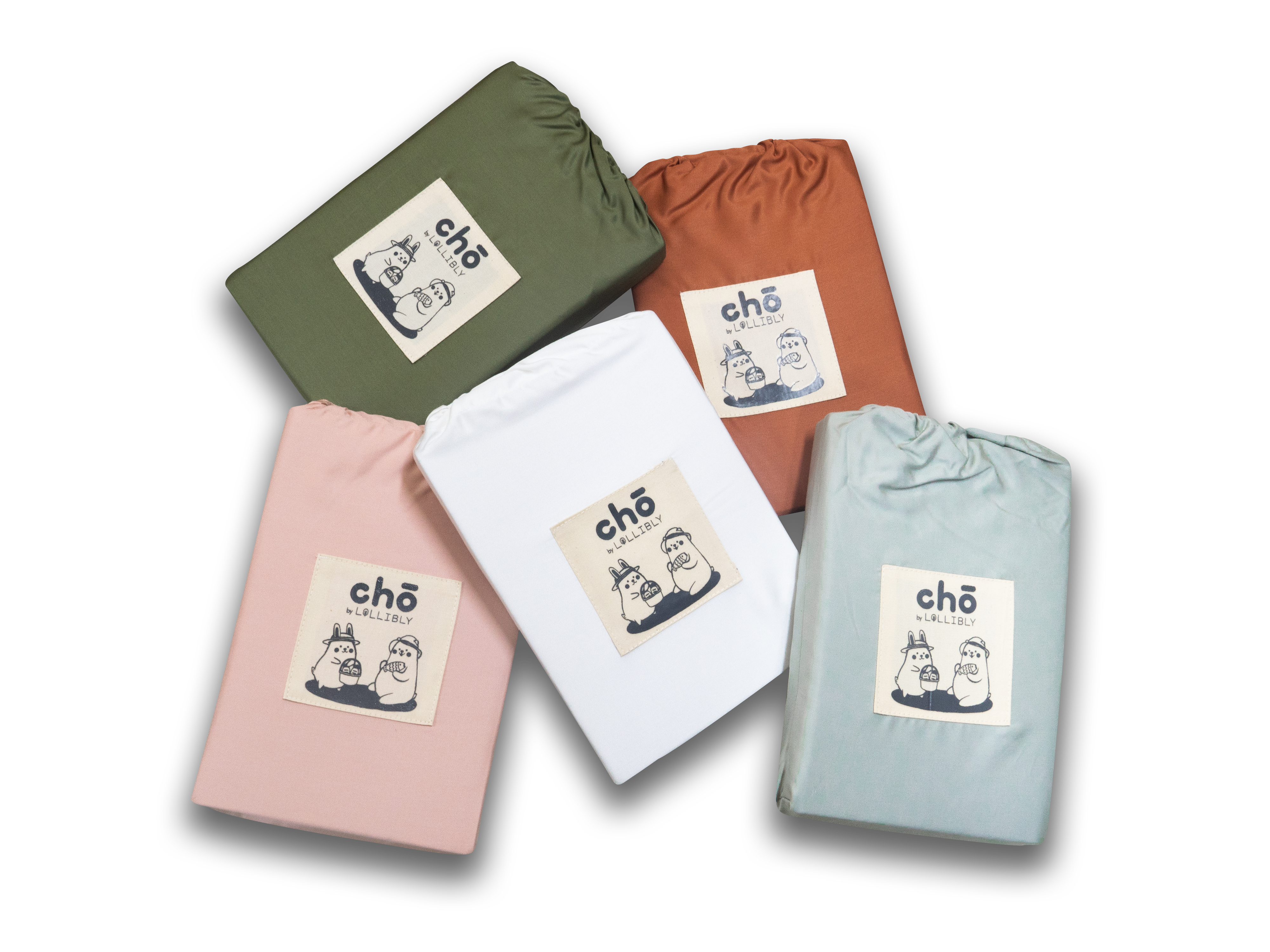all cho crib and cot sheet in packaging