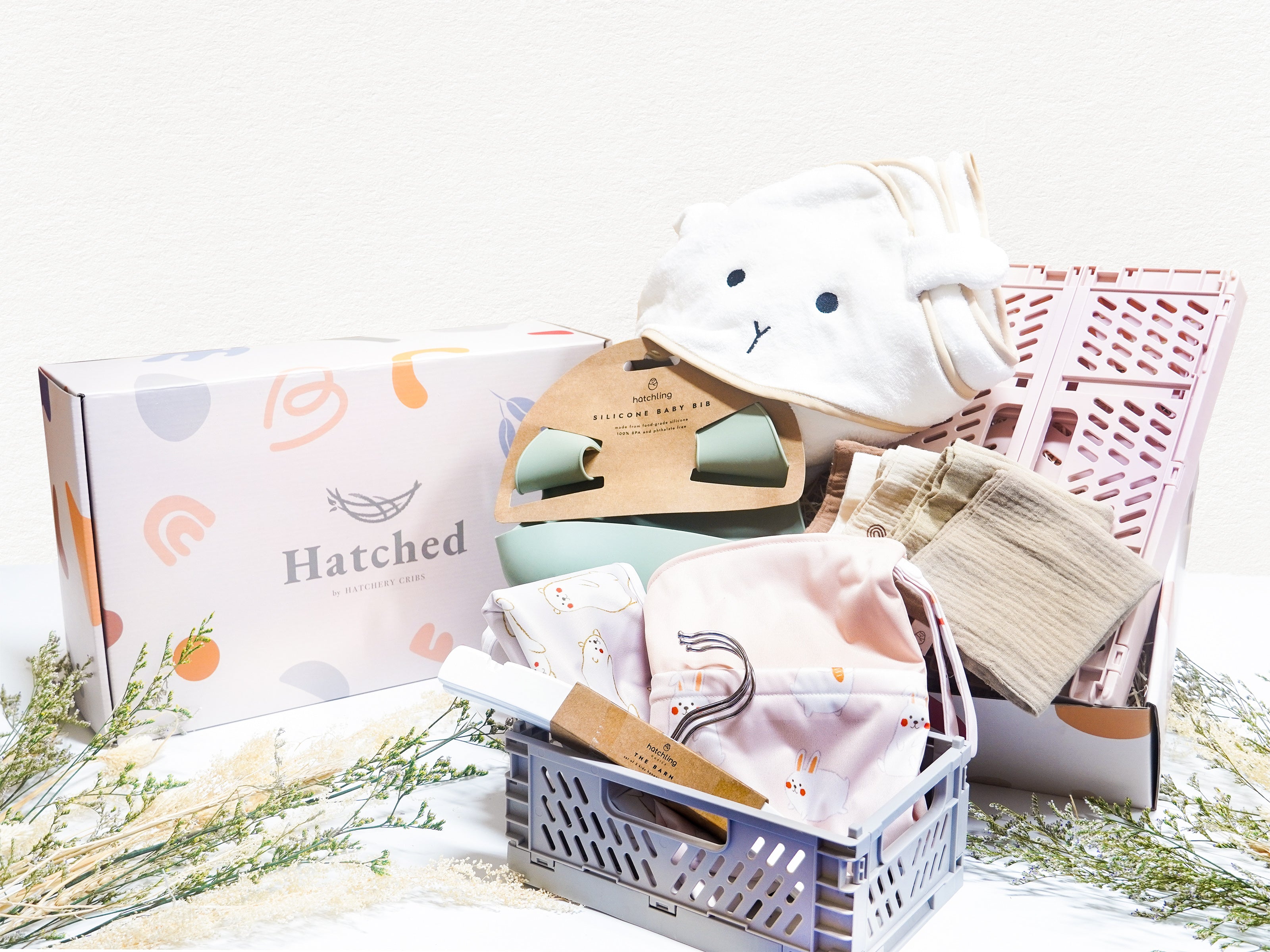 hatched gift baby care gift set