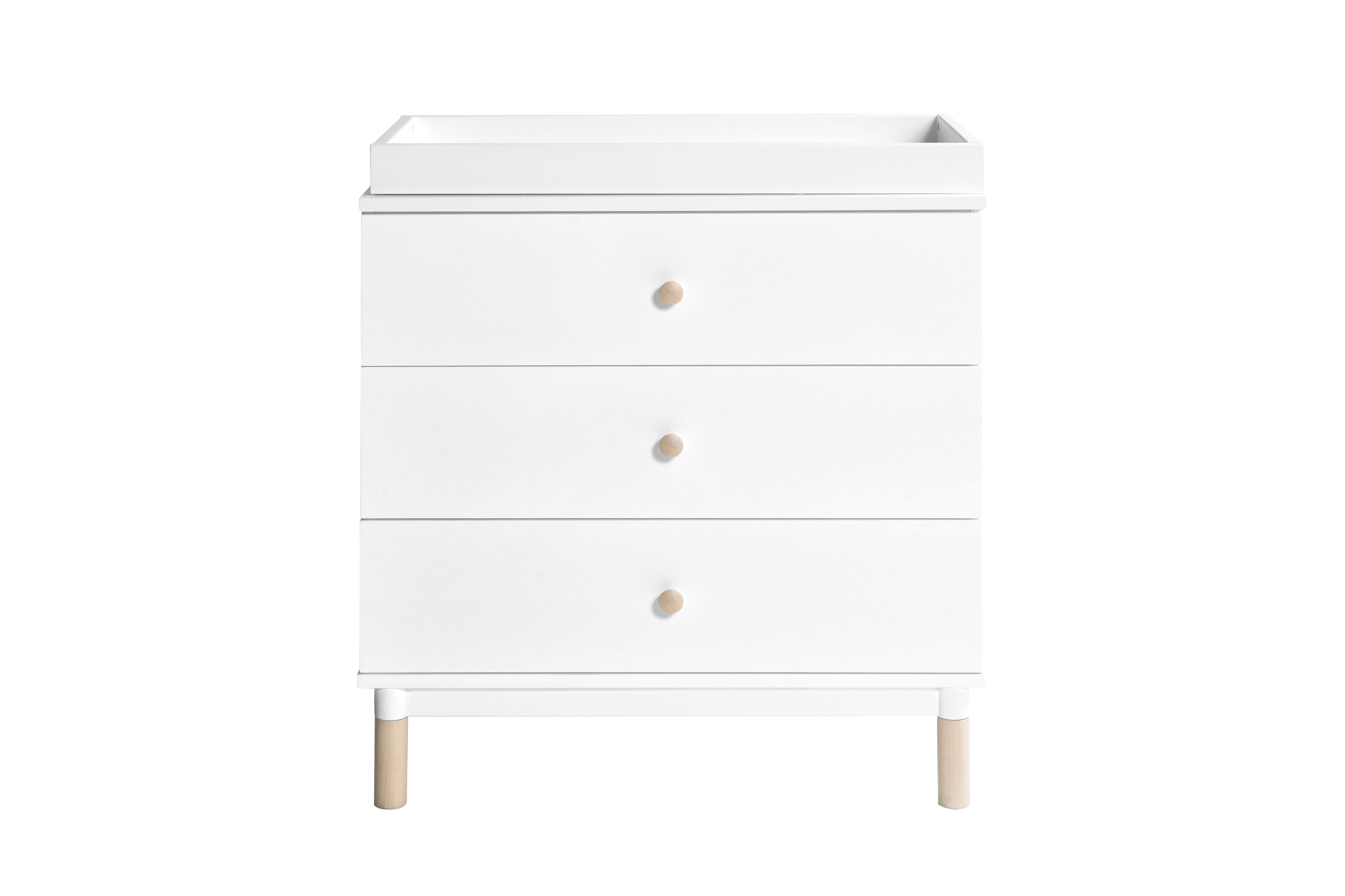 Babyletto Gelato 3-Drawer Dresser White#color_white