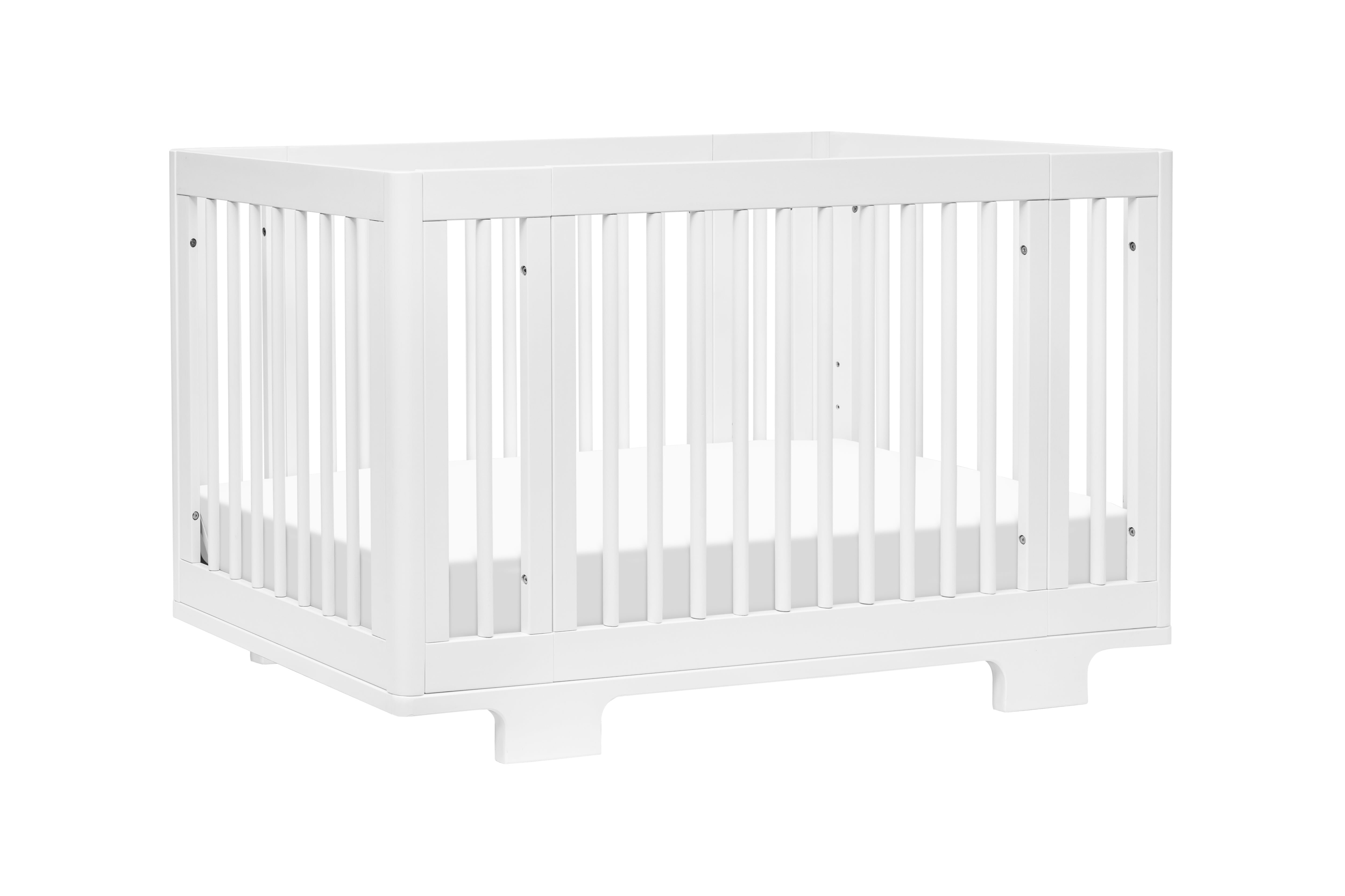 Babyletto Yuzu 8-in-1 Convertible Crib White#color_white