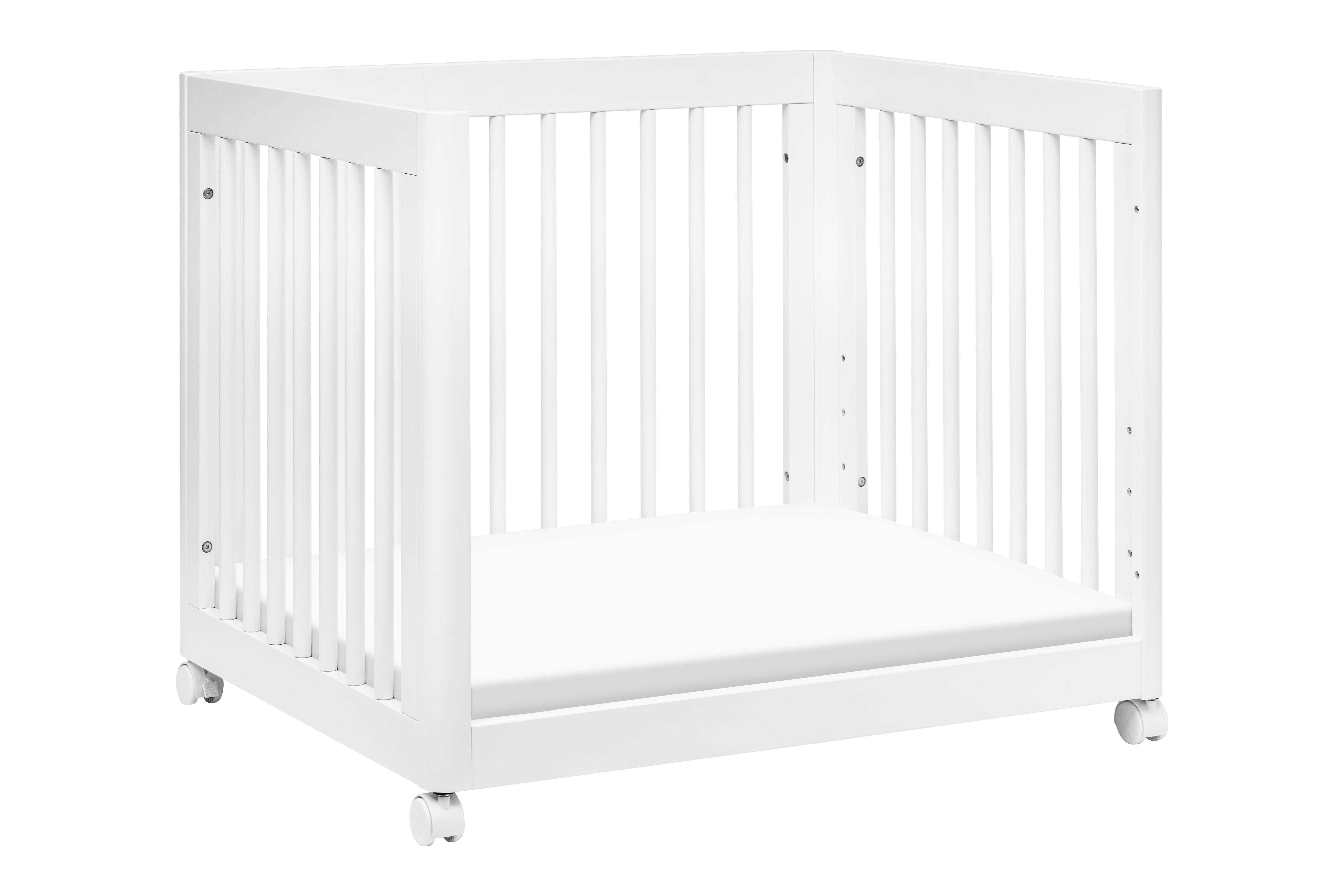 Babyletto Yuzu 8-in-1 Convertible Crib White#color_white