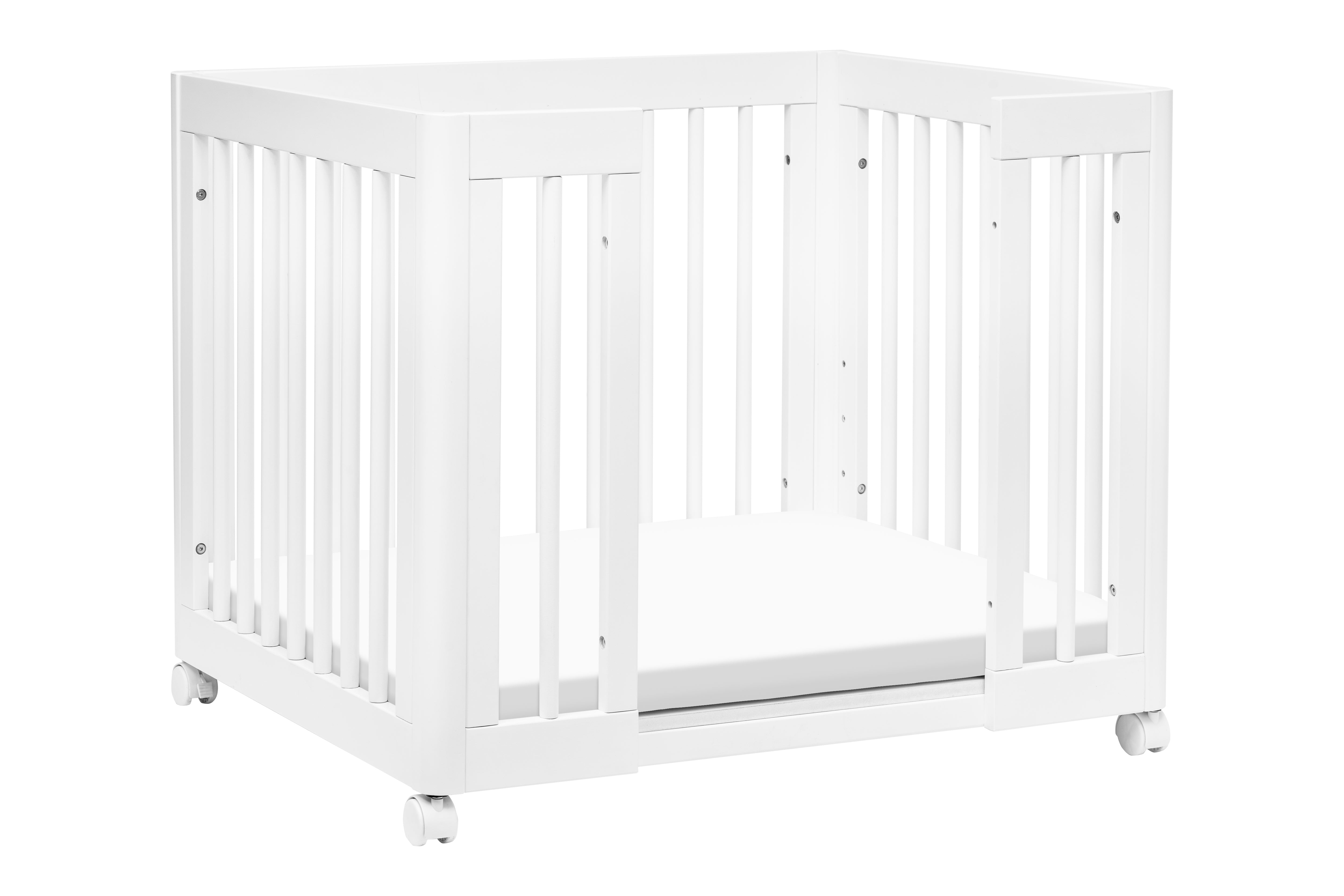 Babyletto Yuzu 8-in-1 Convertible Crib White#color_white