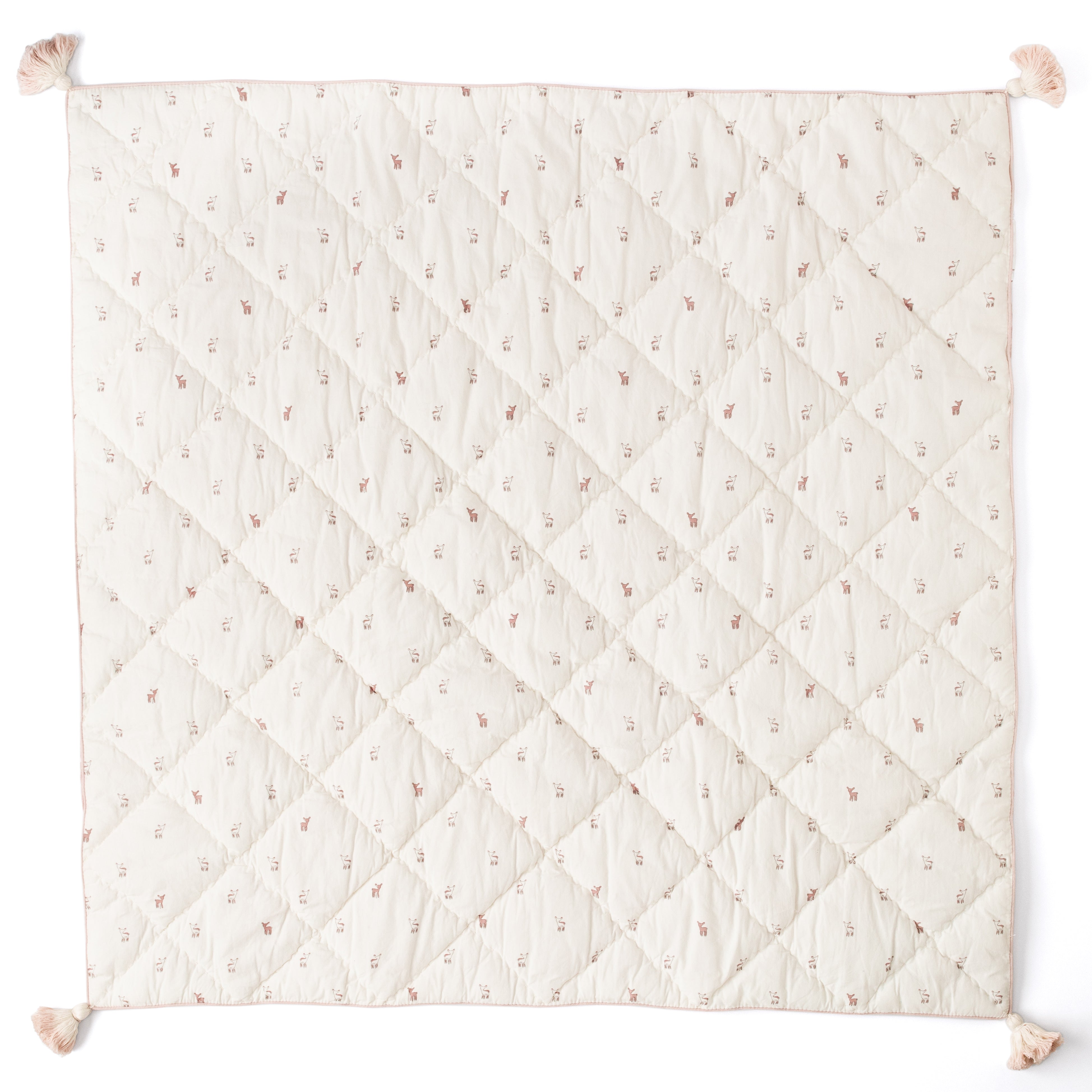 front design of pehr hatchling fawn blanket