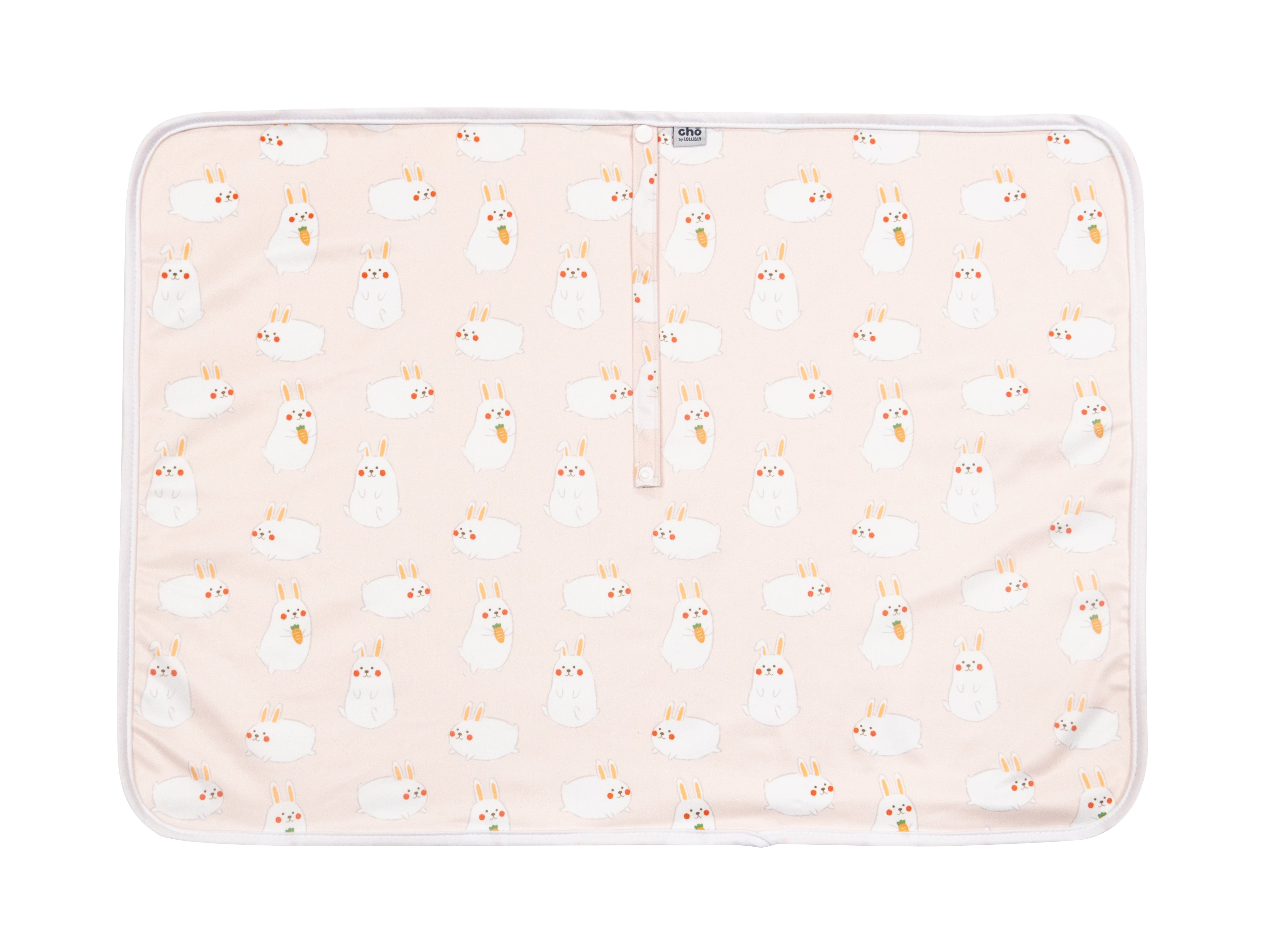 cho changing pad momo peach unfolded