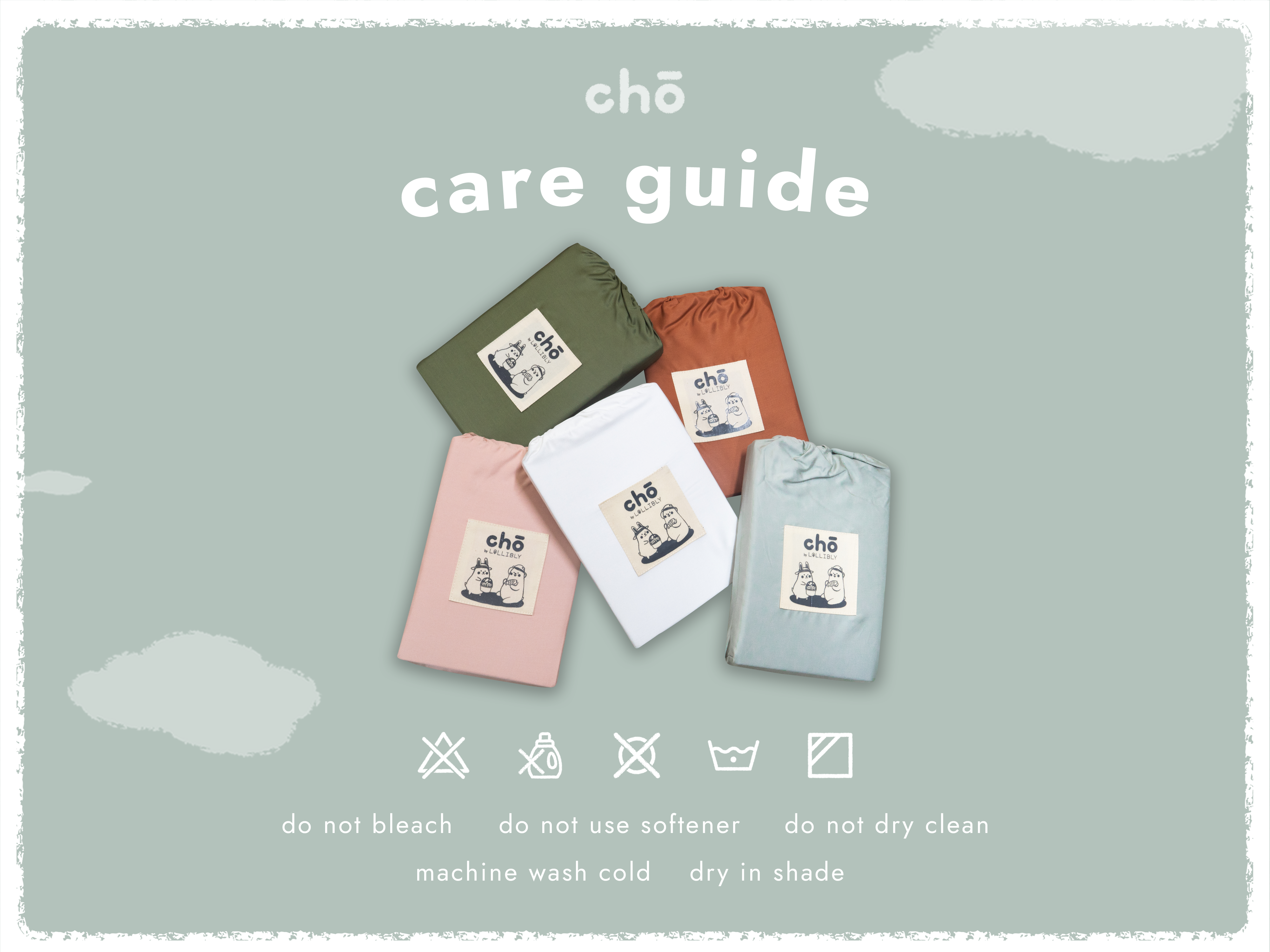 Cho Crib and cot sheet care guide