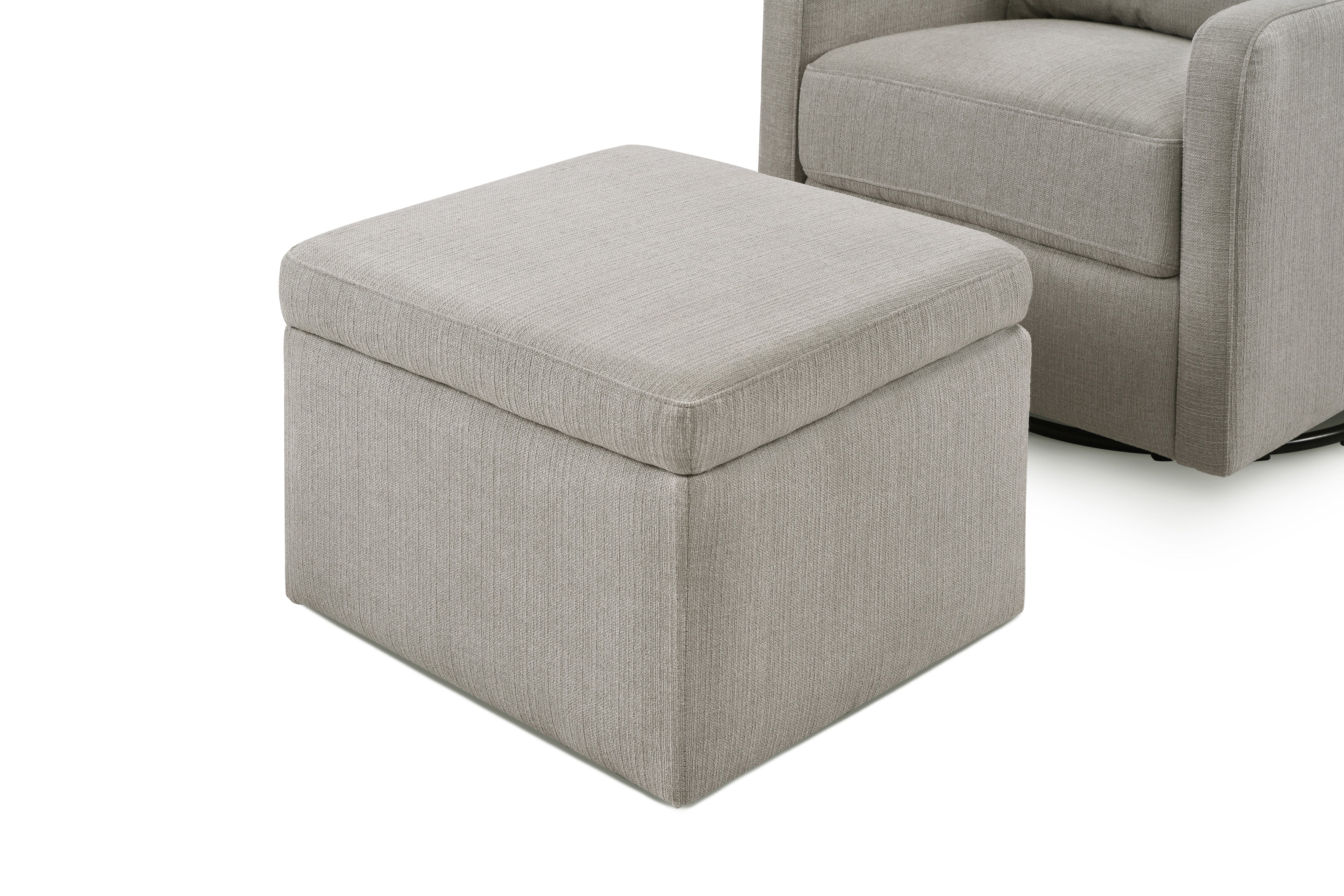 davinci baby adrian glider eco performance nursing chair#color_performance-grey-linen