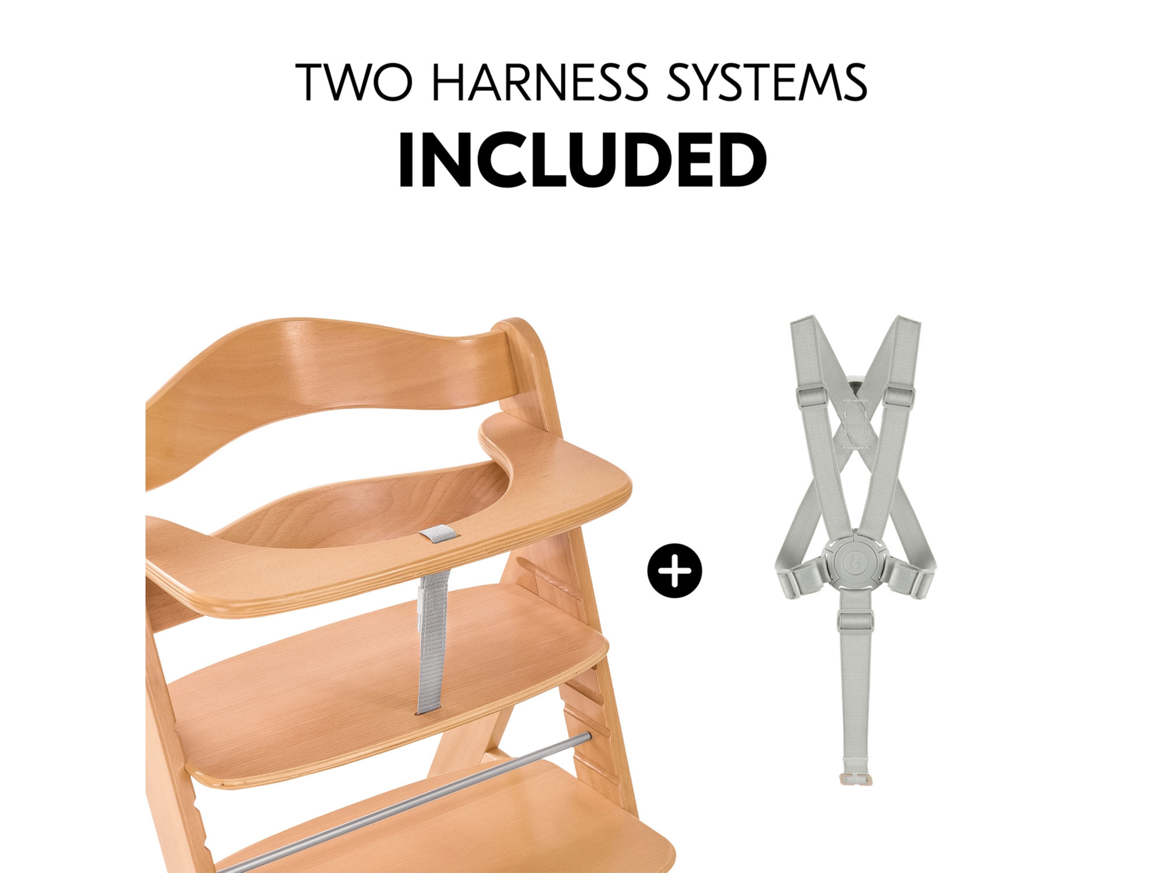 hauck alpha high chair two types of harness