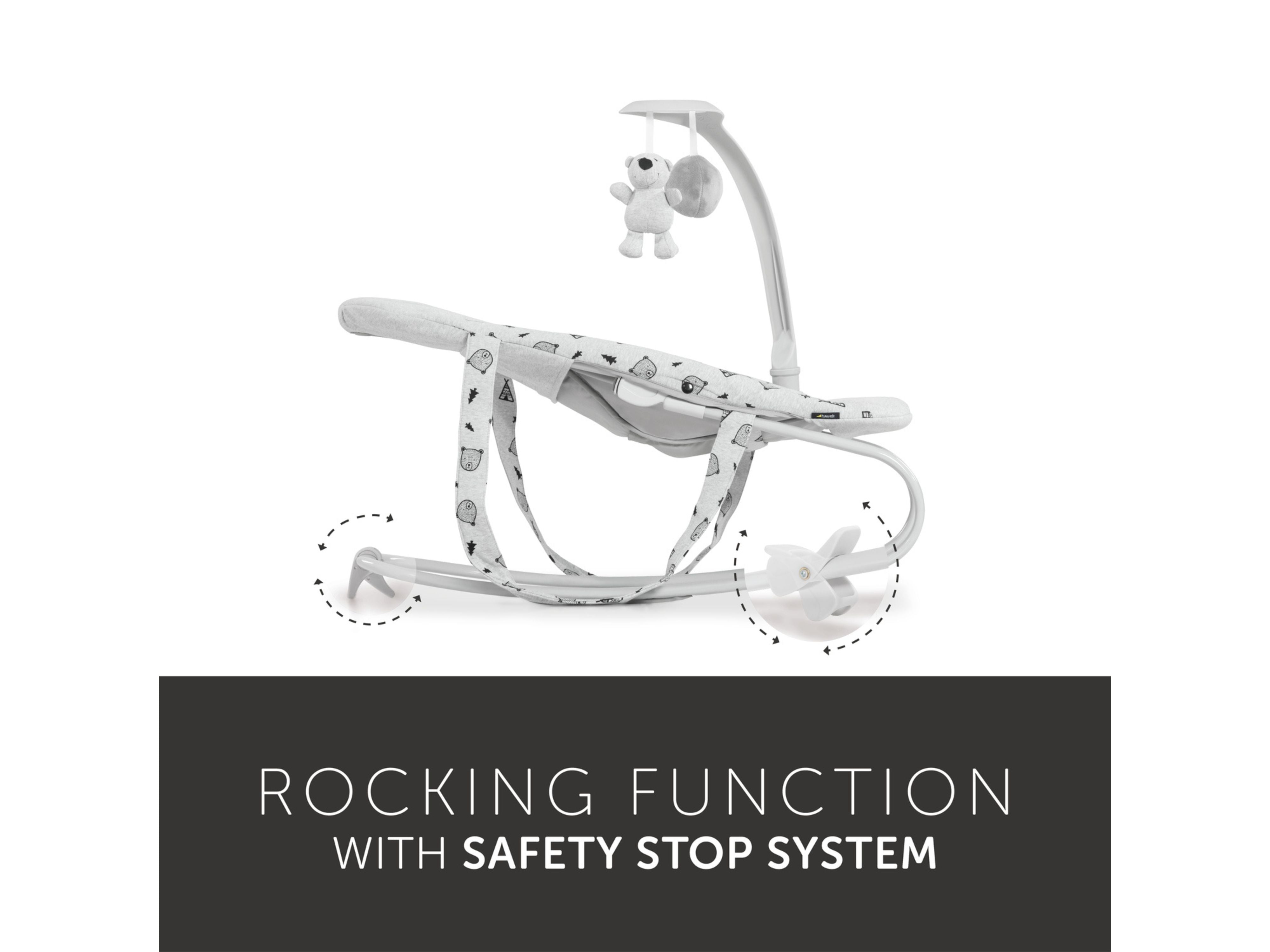 hauck bouncer deluxe safety stop