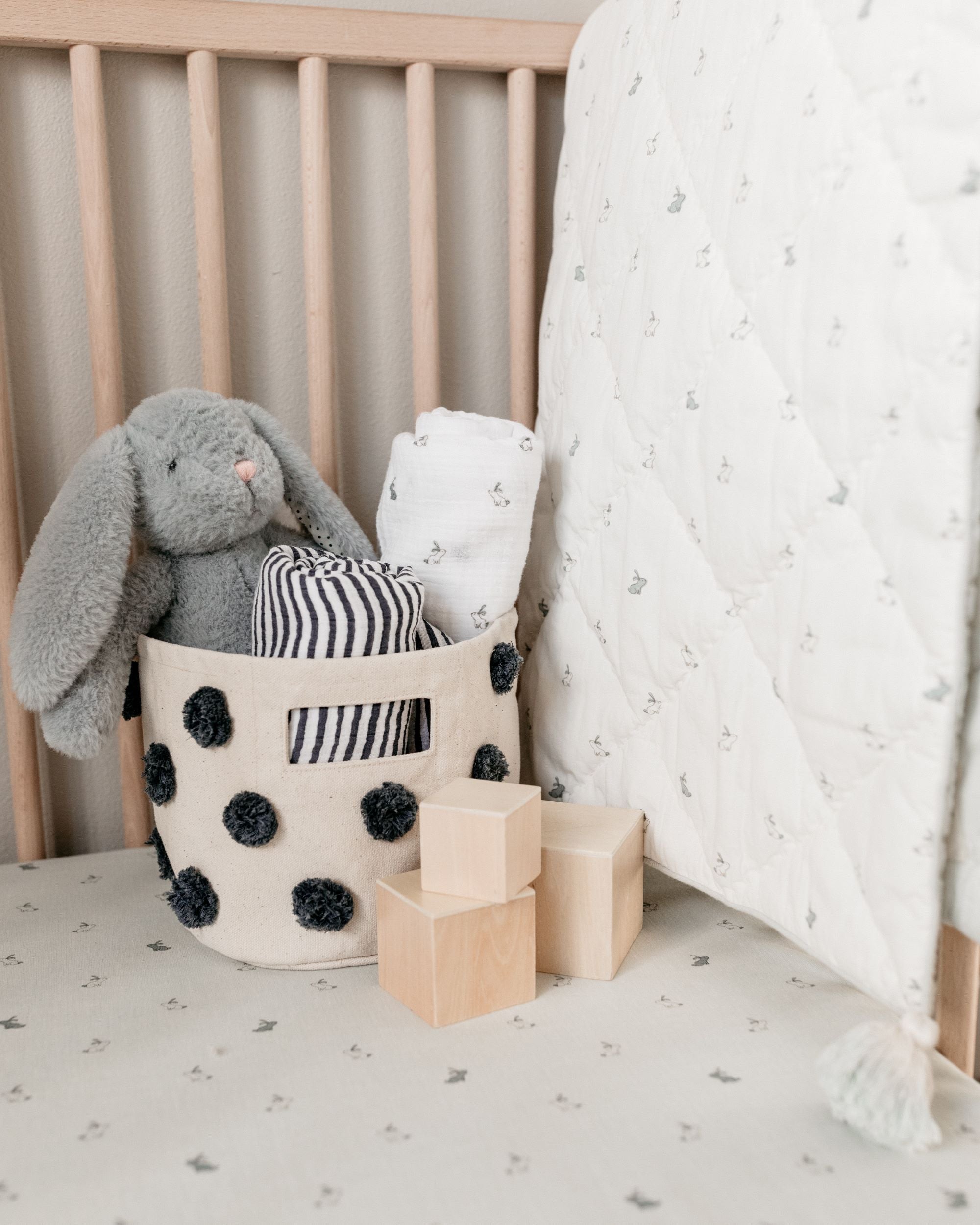 pehr hatchling bunny blanket lifestyle shot