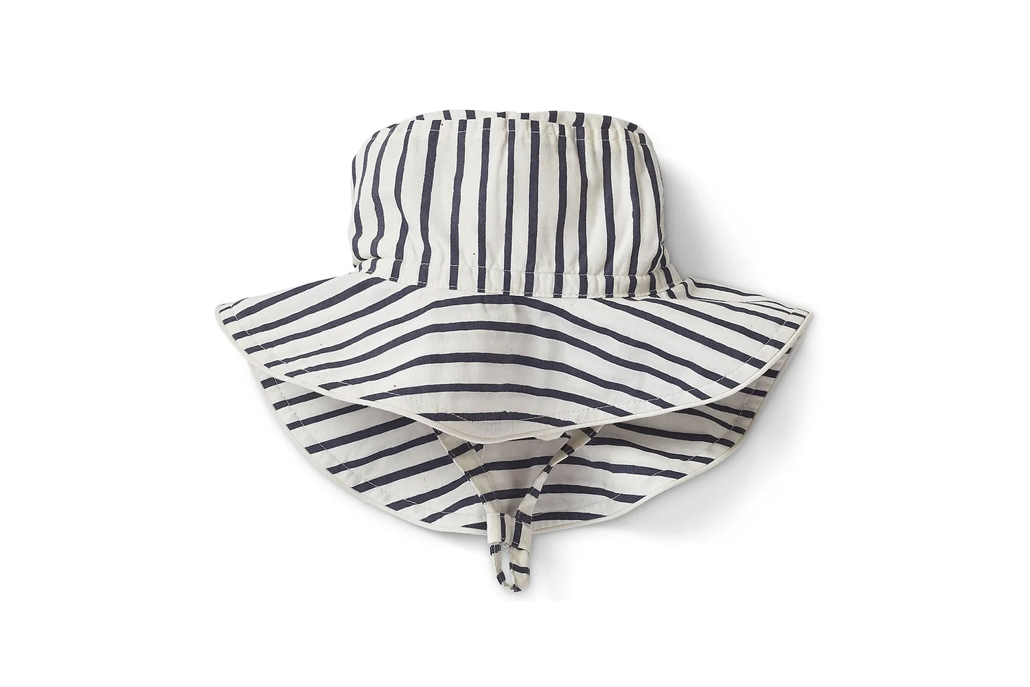 pehr stripes away ink blue organic cotton bucket hat