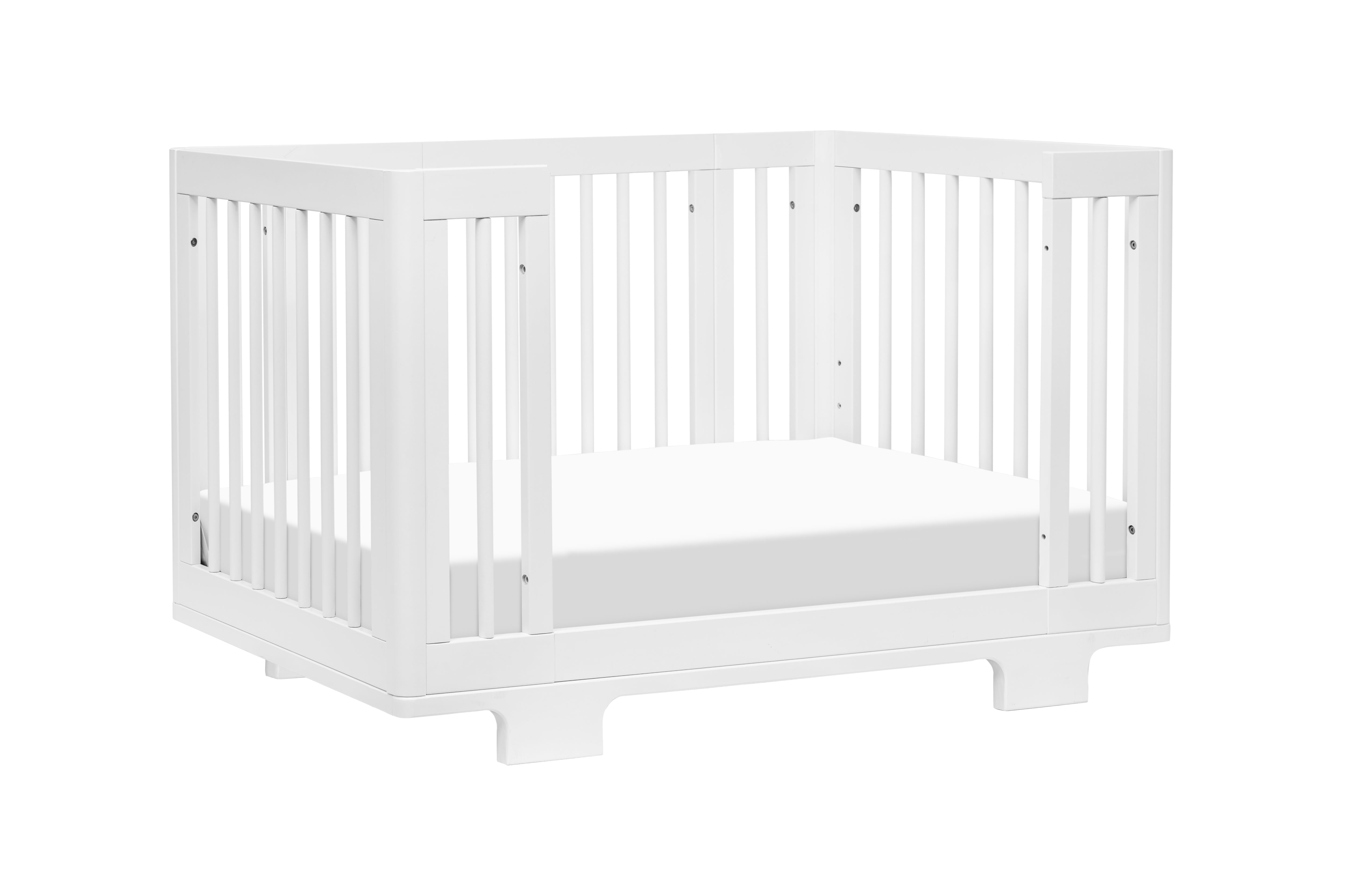 Babyletto Yuzu 8-in-1 Convertible Crib White#color_white